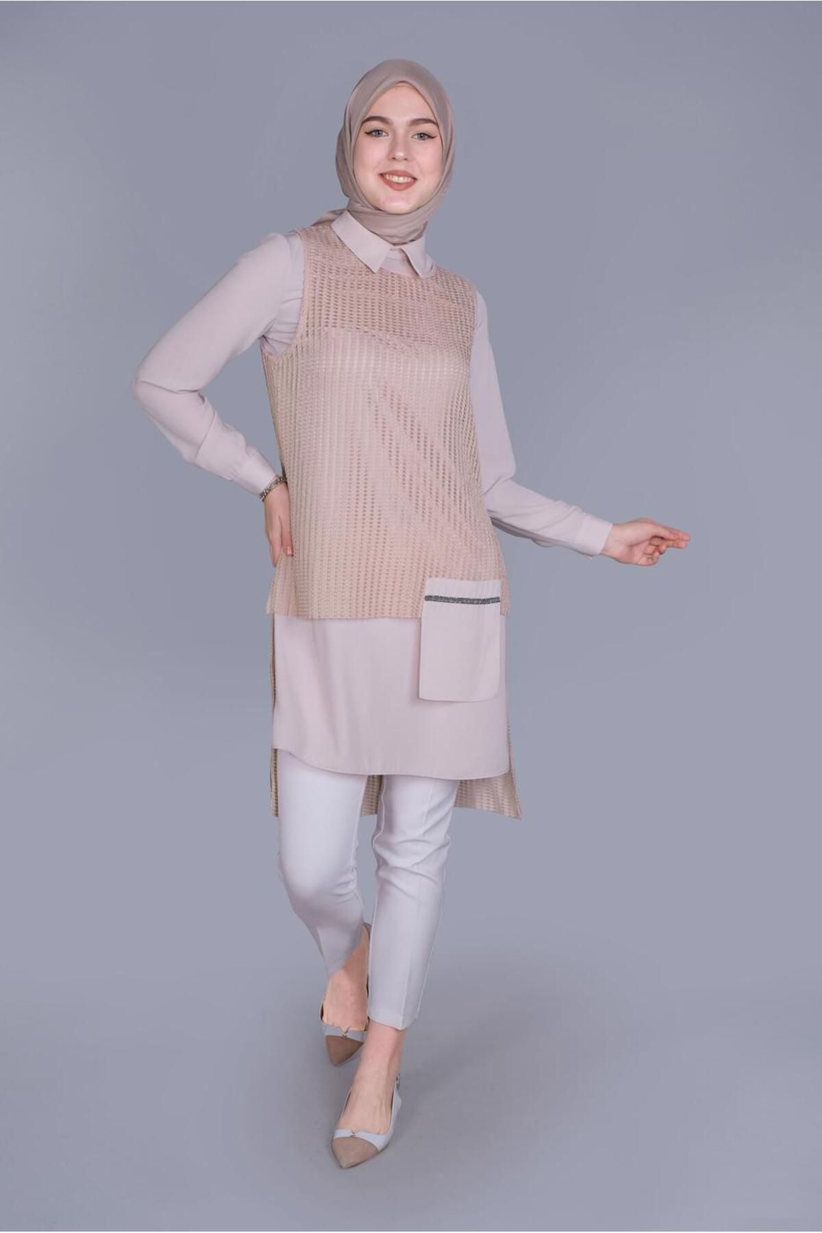 تونیک دو نفره جیبی 41602 Alvina