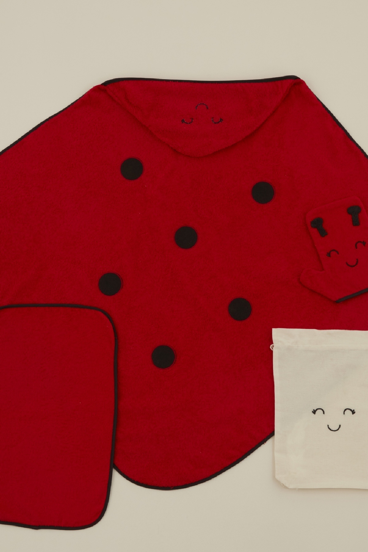 Karaca Home Bebek Little Ladybug Havlu Kundak Kese Set fotoğrafı 4 (önizleme)
