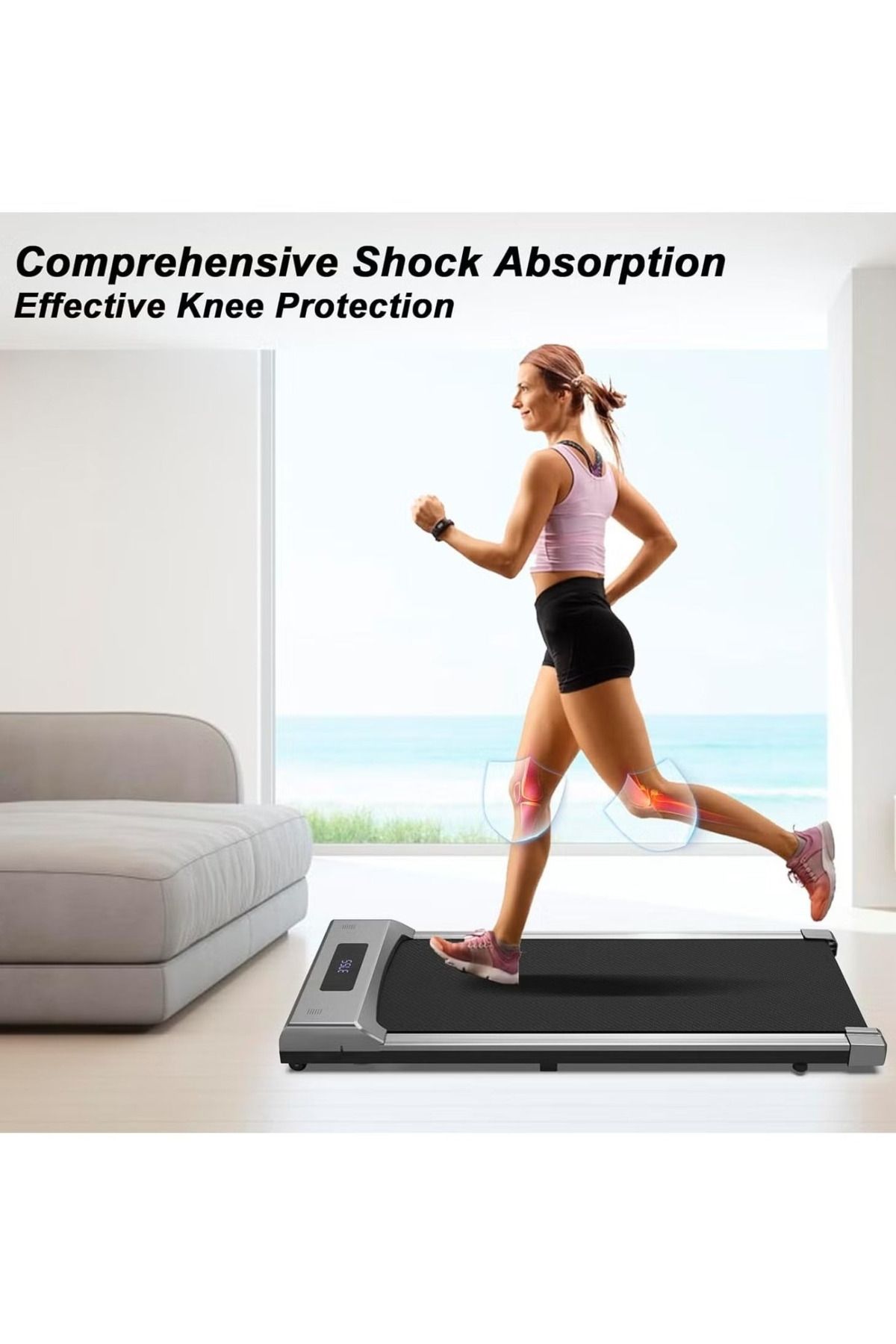 Denx-Foldable treadmill for home use that can be stored under the bed/sofa DX2590 5