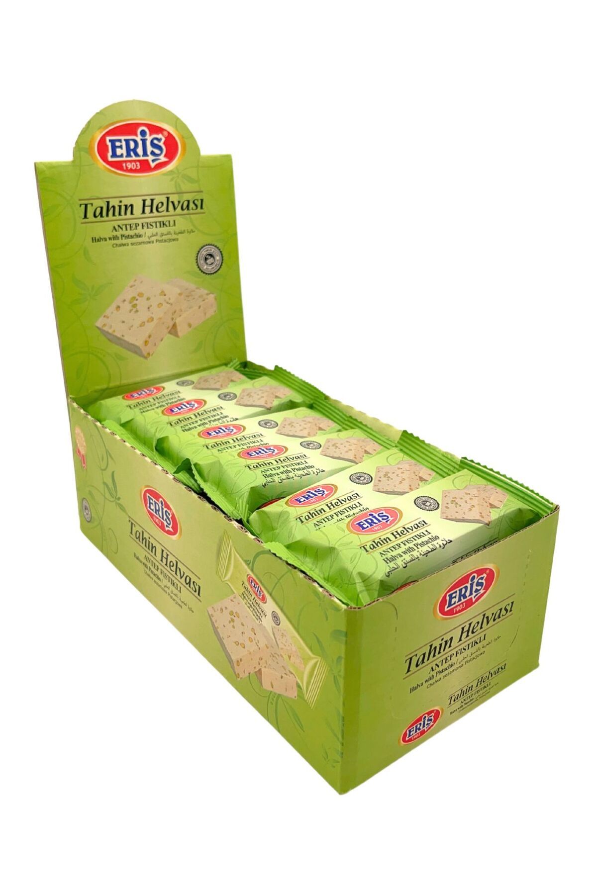 Eriş Helva 40 g Antep Fıstıklı Tahin Helva 24'lü