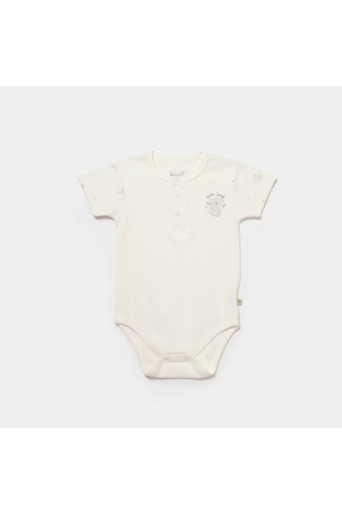 Mu Art Ahşap Koala Jungle Kısa Kol Bebek Body Gri