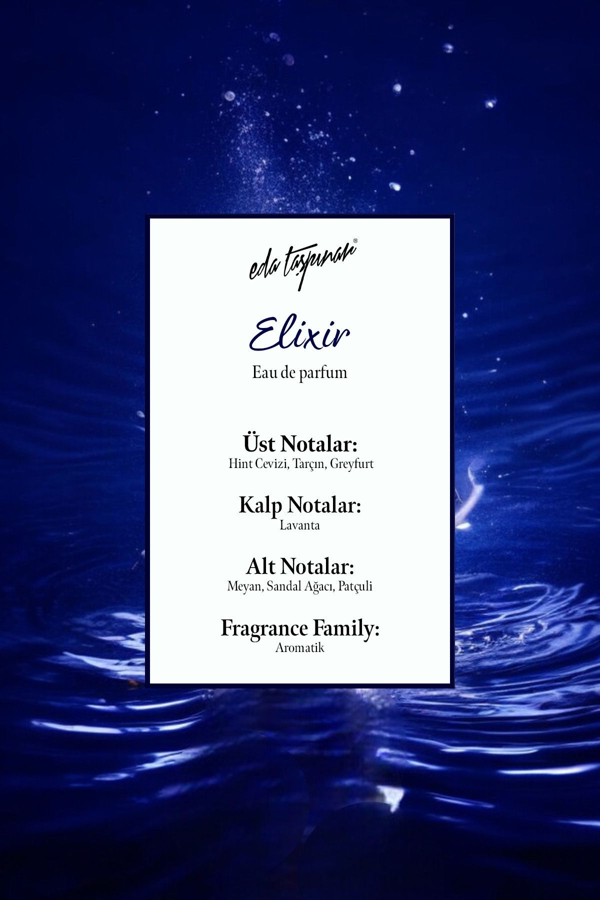 عطر مردانه CHAOS ELIXIR PARFUM ادوپرفیوم 100 میل EGY0048 Eda Taşpınar