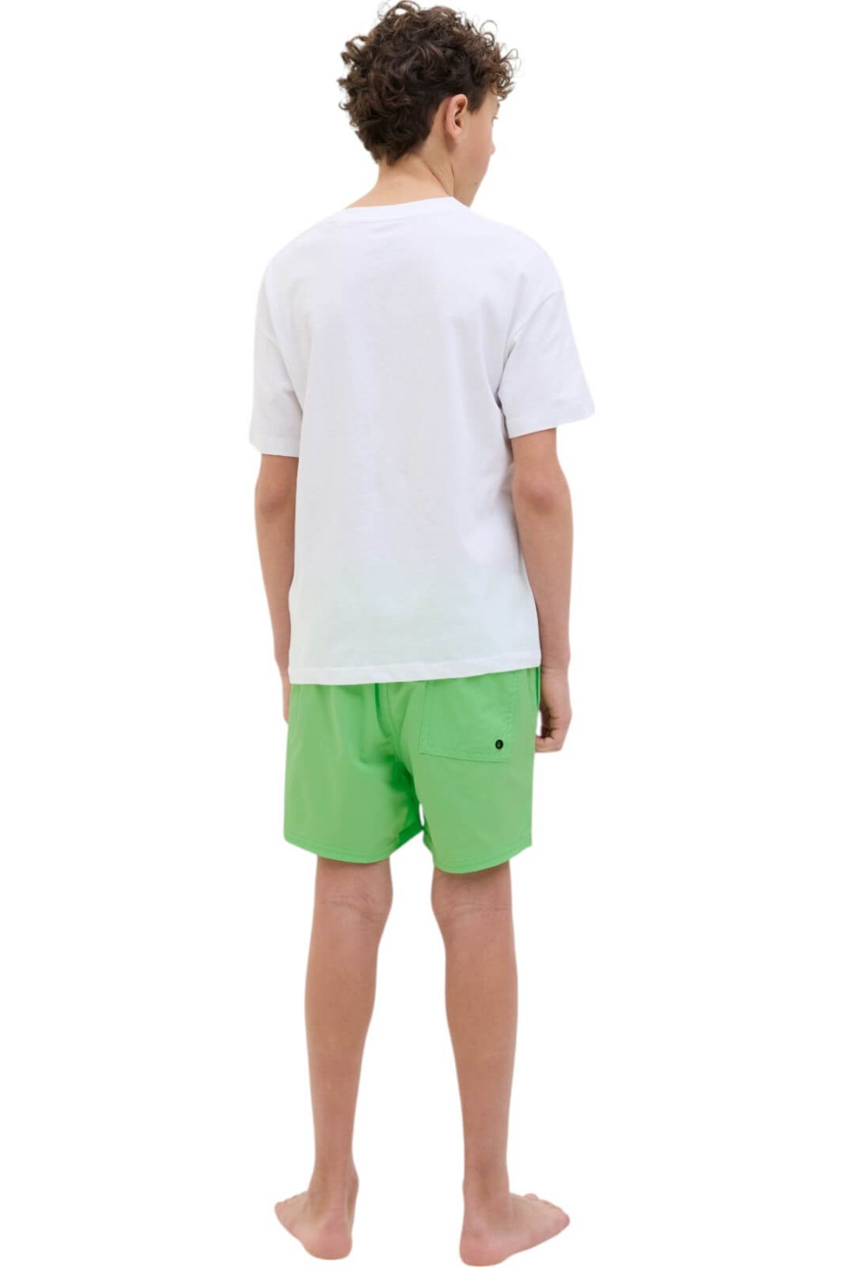 Jack & Jones-Pantalon scurt JACK &JONES Maui Swim Double Logo JNR - 12273841-Summer Green 2