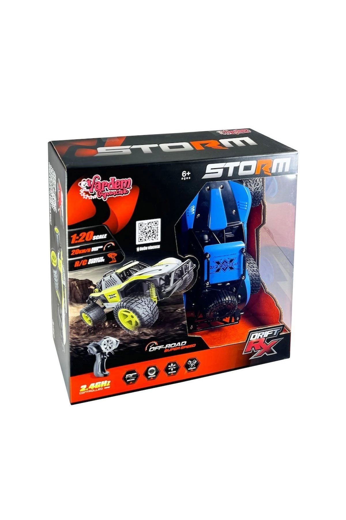 karadağsb Syr-66764Ma Kumandalı 2.4Ghz Şarjlı 1:20 Storm Drift Araba