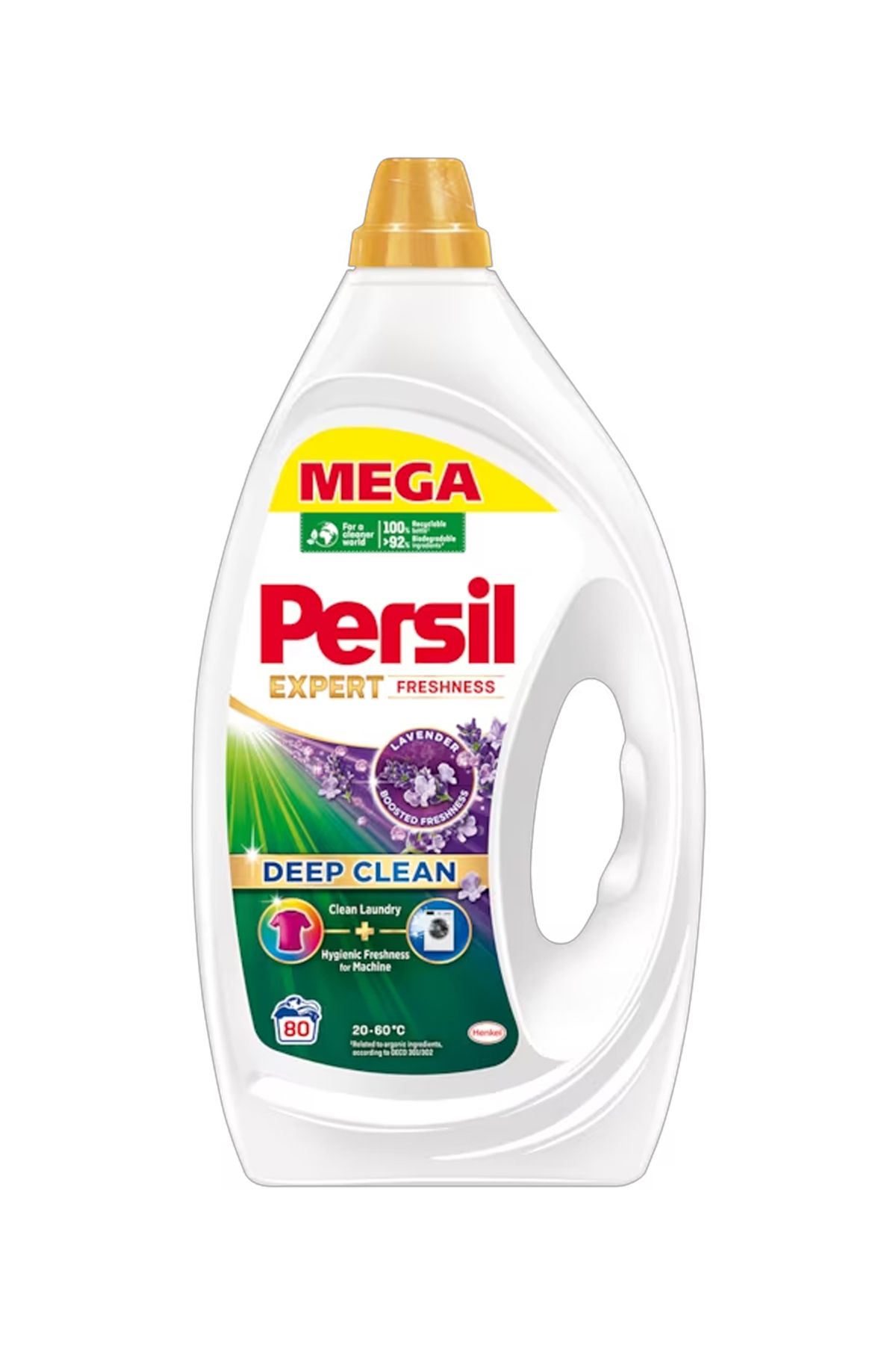 Persil Deep Clean Expert Freshness Lavanda Detergent Lichid De Rufe Automat, 80 De Spalari, 3.6l - One Size