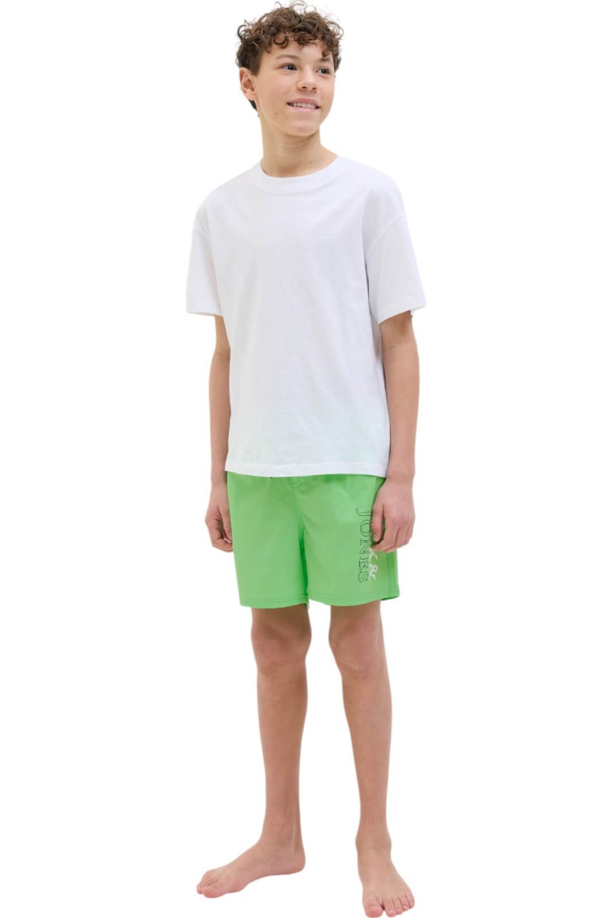 Jack & Jones-Pantalon scurt JACK &JONES Maui Swim Double Logo JNR - 12273841-Summer Green 6