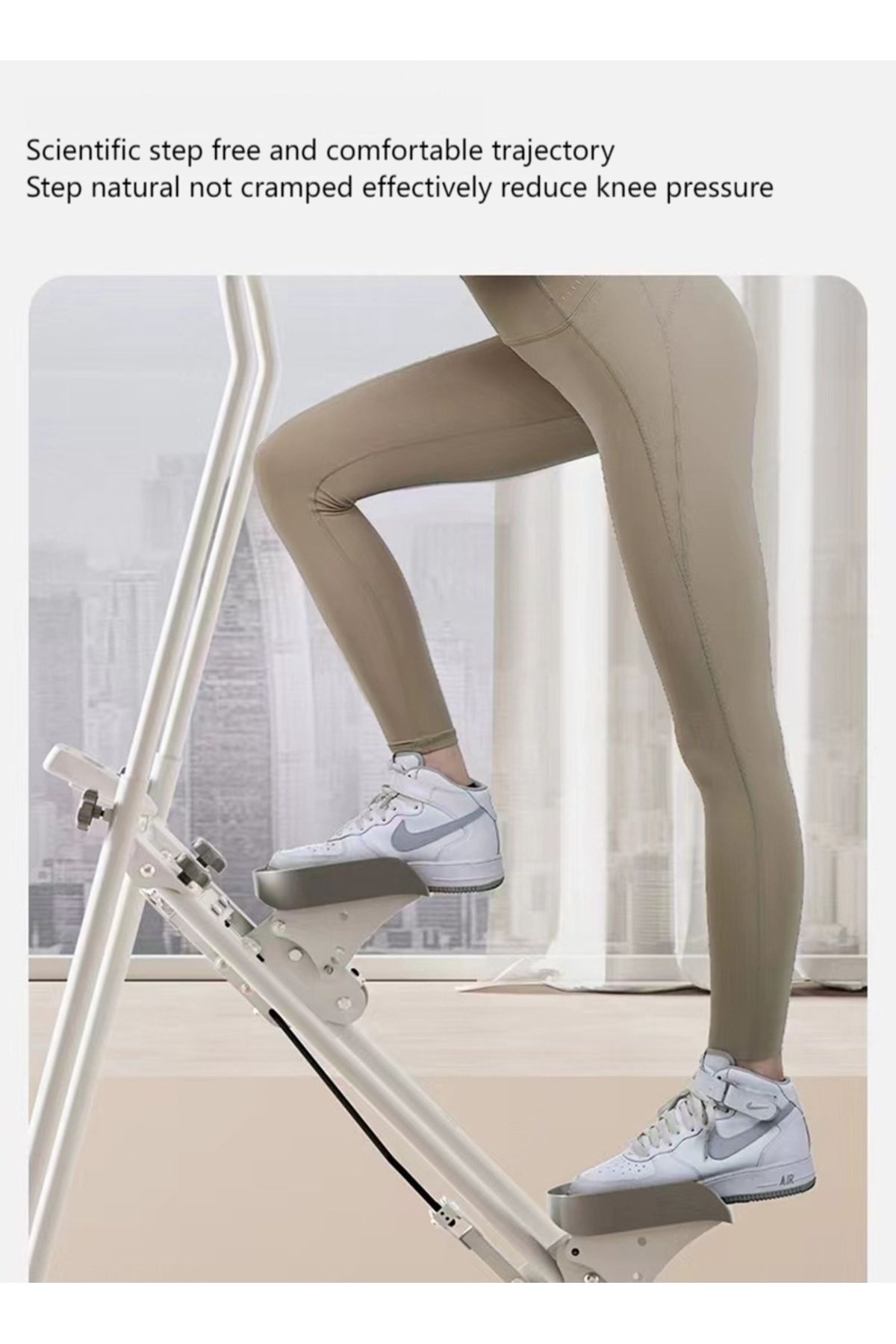 ETG-Indoor Multi-Function Stepper Stair Climbing Machine, Fitness Exercise Climbing Machine, Foldable 4