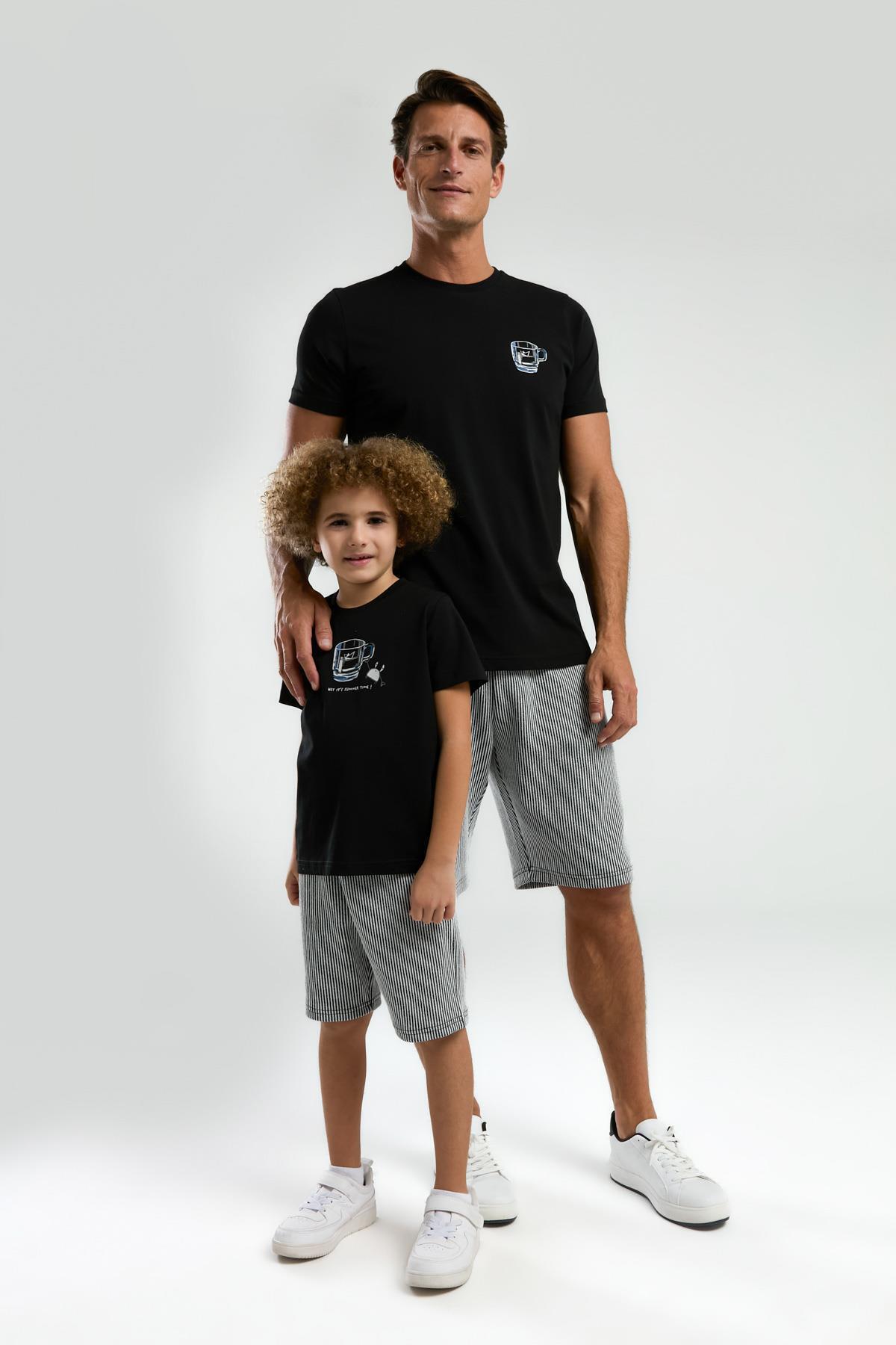 Arnetta-Cup Illustrated Father Son Team, Father and Child Pajamas Priced Individually 3