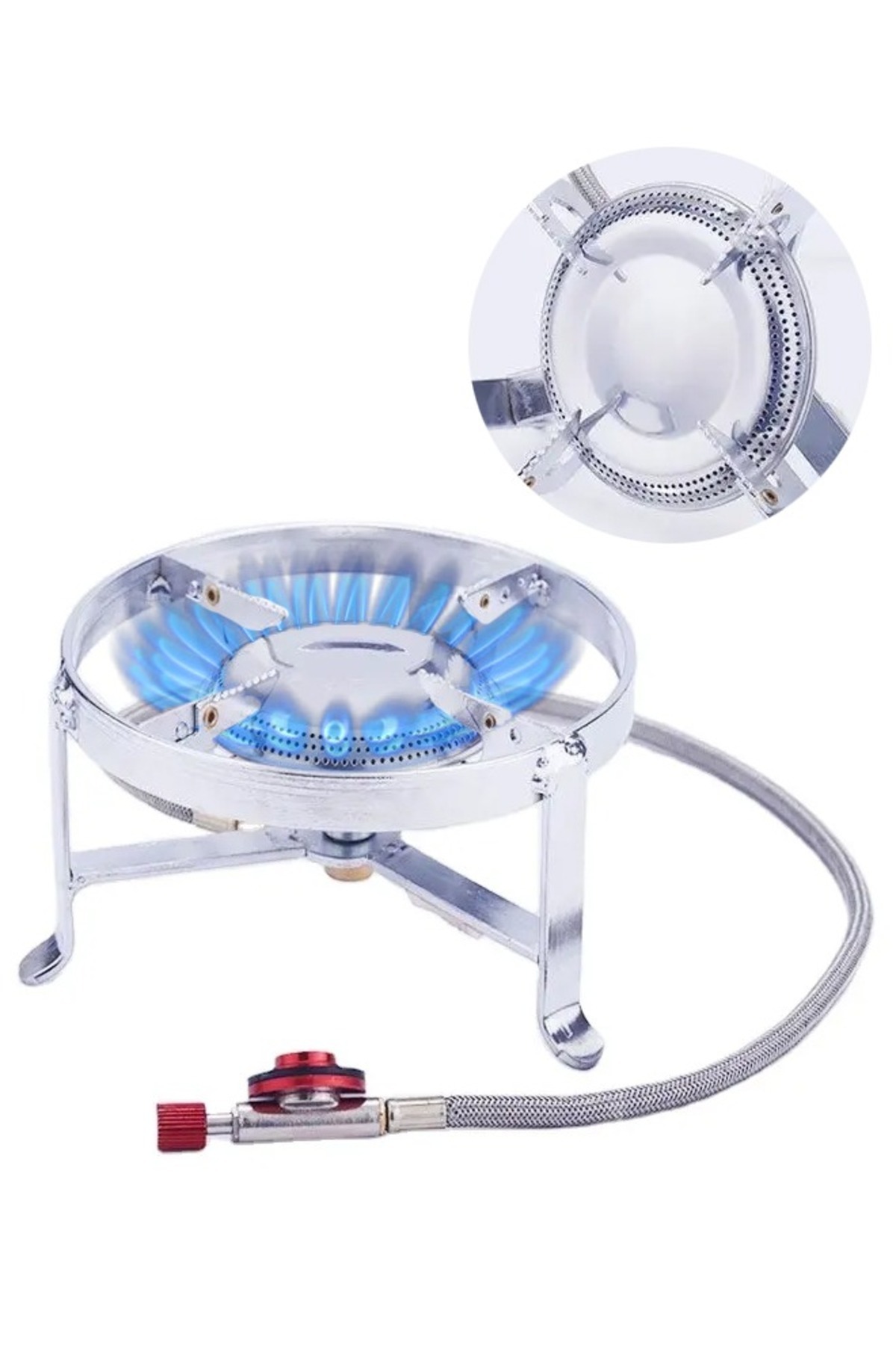 موقد غاز دائري من الفولاذ القوي – عملي وسهل الحمل...