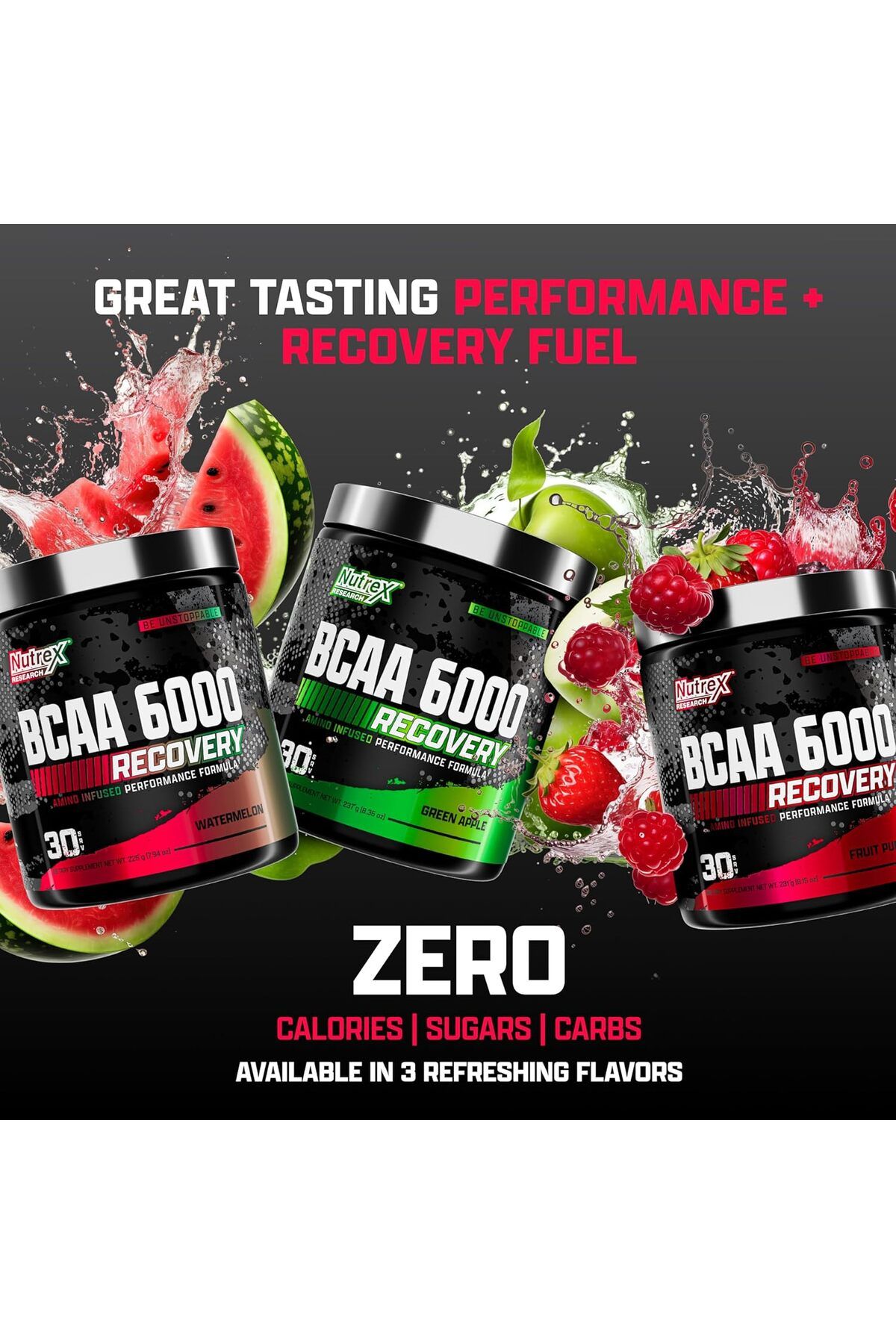 Nutrex-BCAA 6000 30SERV FRUIT PUNCH 231G 6