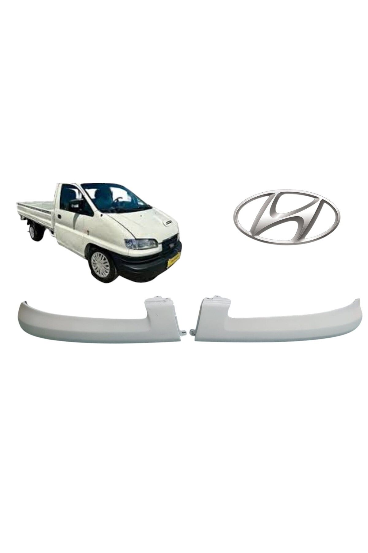 Hyundai STAREX (KAMYONET-LİBERO) FAR KAŞI 1998-2007 SAĞ-SOL TAKIM BEYAZ BOYALI (86550-47000)