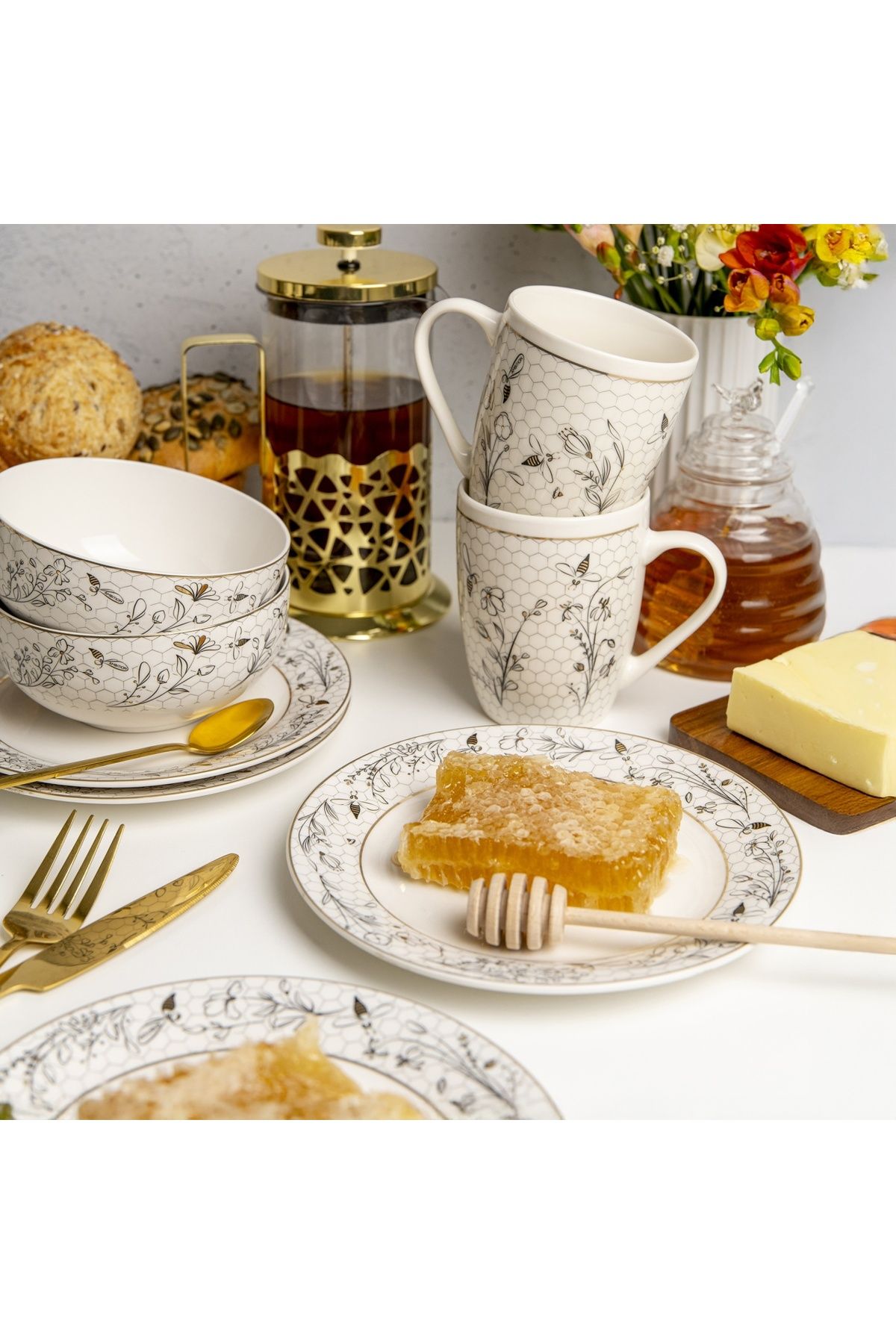 Ambition-Tea or coffee infuser filter 600ml, lace pattern, Royal 4