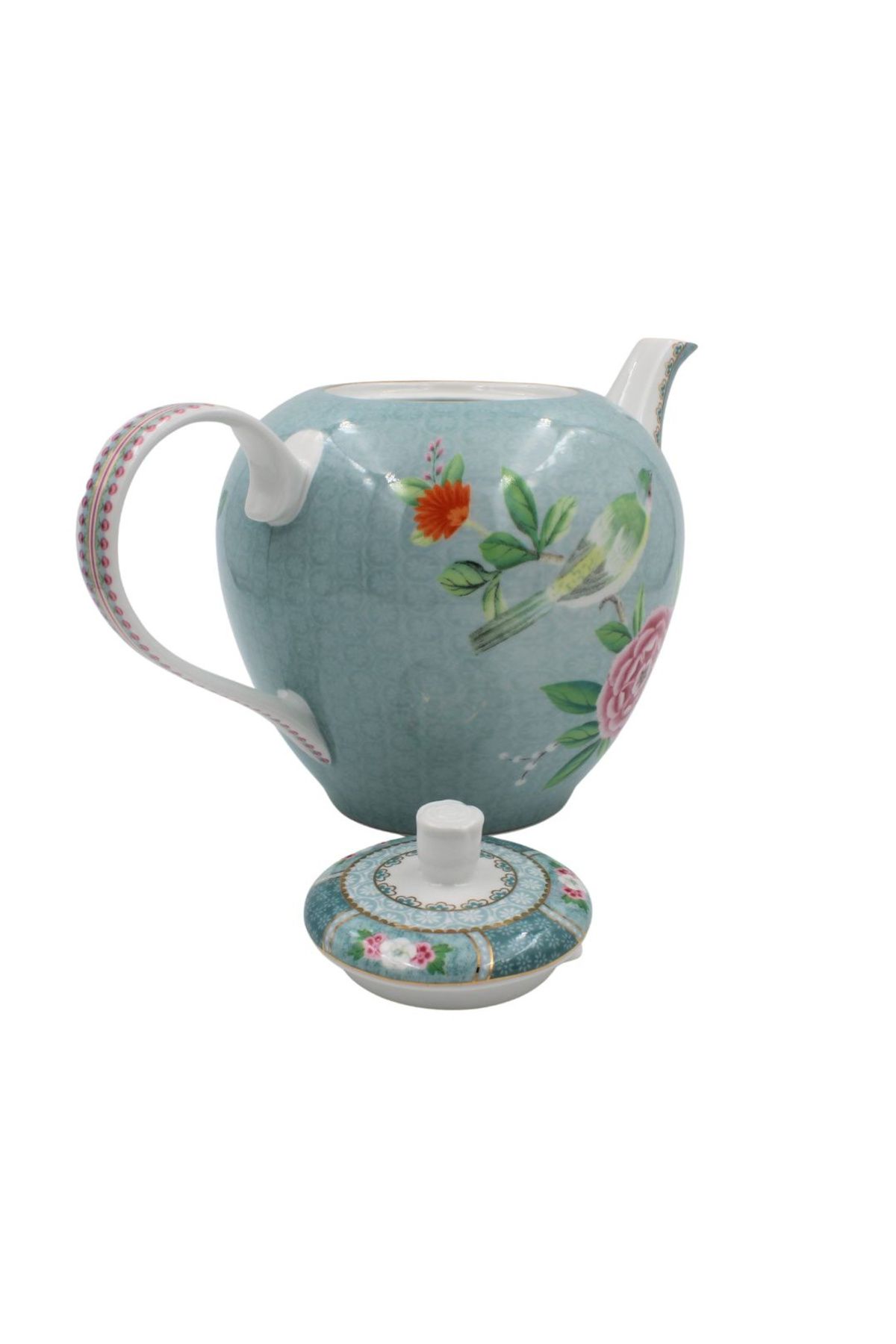 Pip Studio-Porcelain teapot, Pip Studio, Bleu, 1.6l, Blushing Birds collection 4