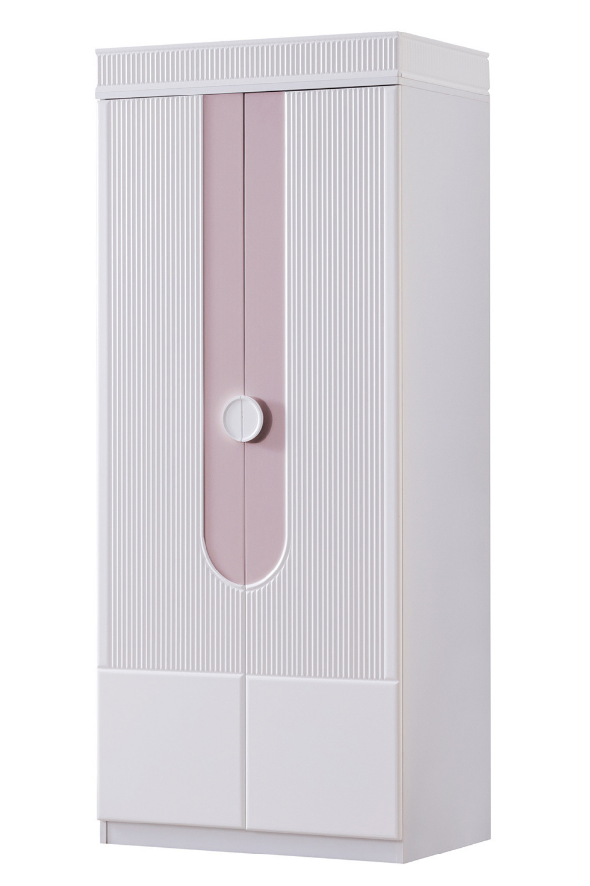 Wardrobe, Vira 2-Door Wardrobe - Pink