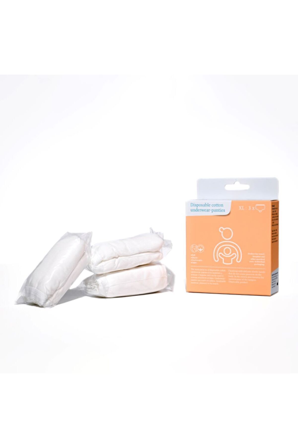 APFIA CARE-Disposable cotton panties, size XL, Apfia Care, 3 pcs 2