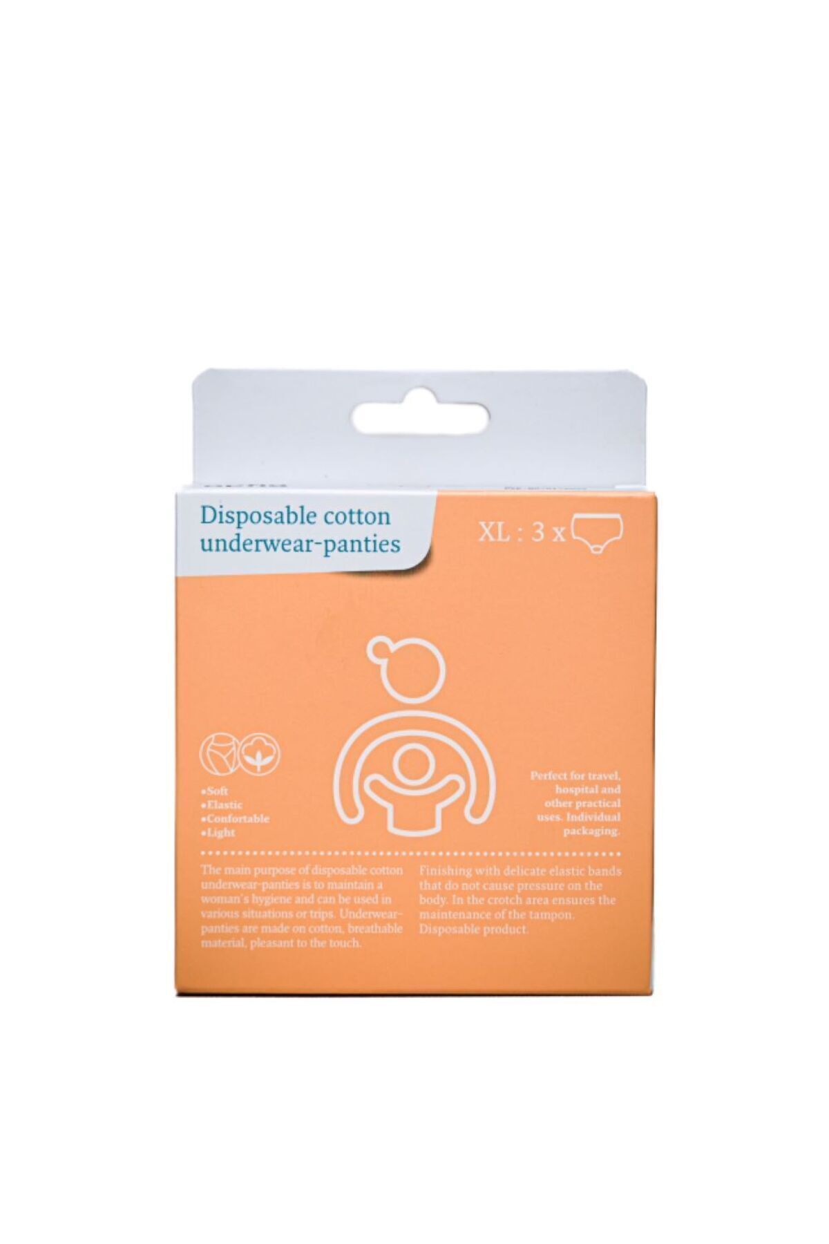 APFIA CARE-Disposable cotton panties, size XL, Apfia Care, 3 pcs 1