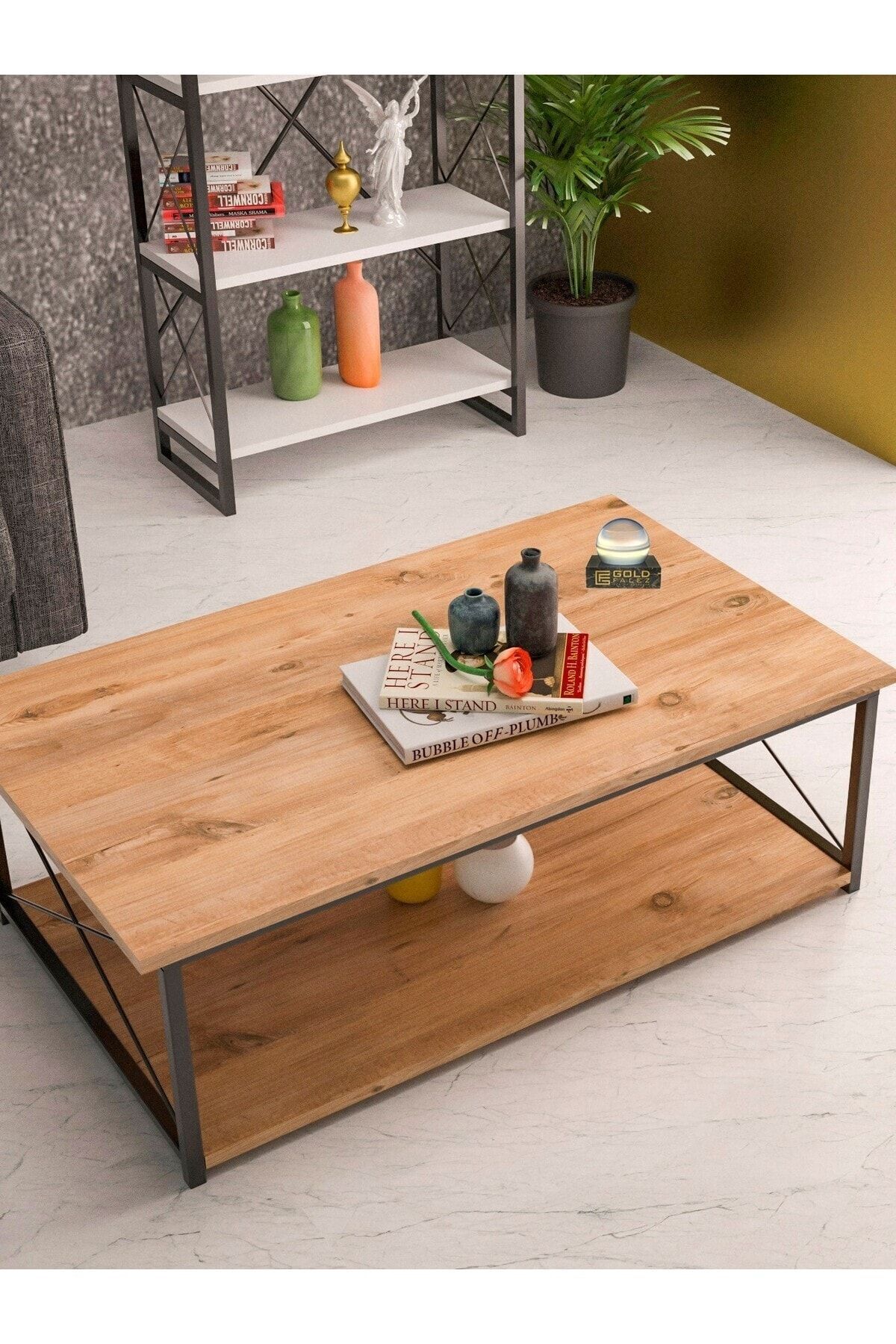 pazarella ORTA SEHPA DOUBLE CEVİZ-2105