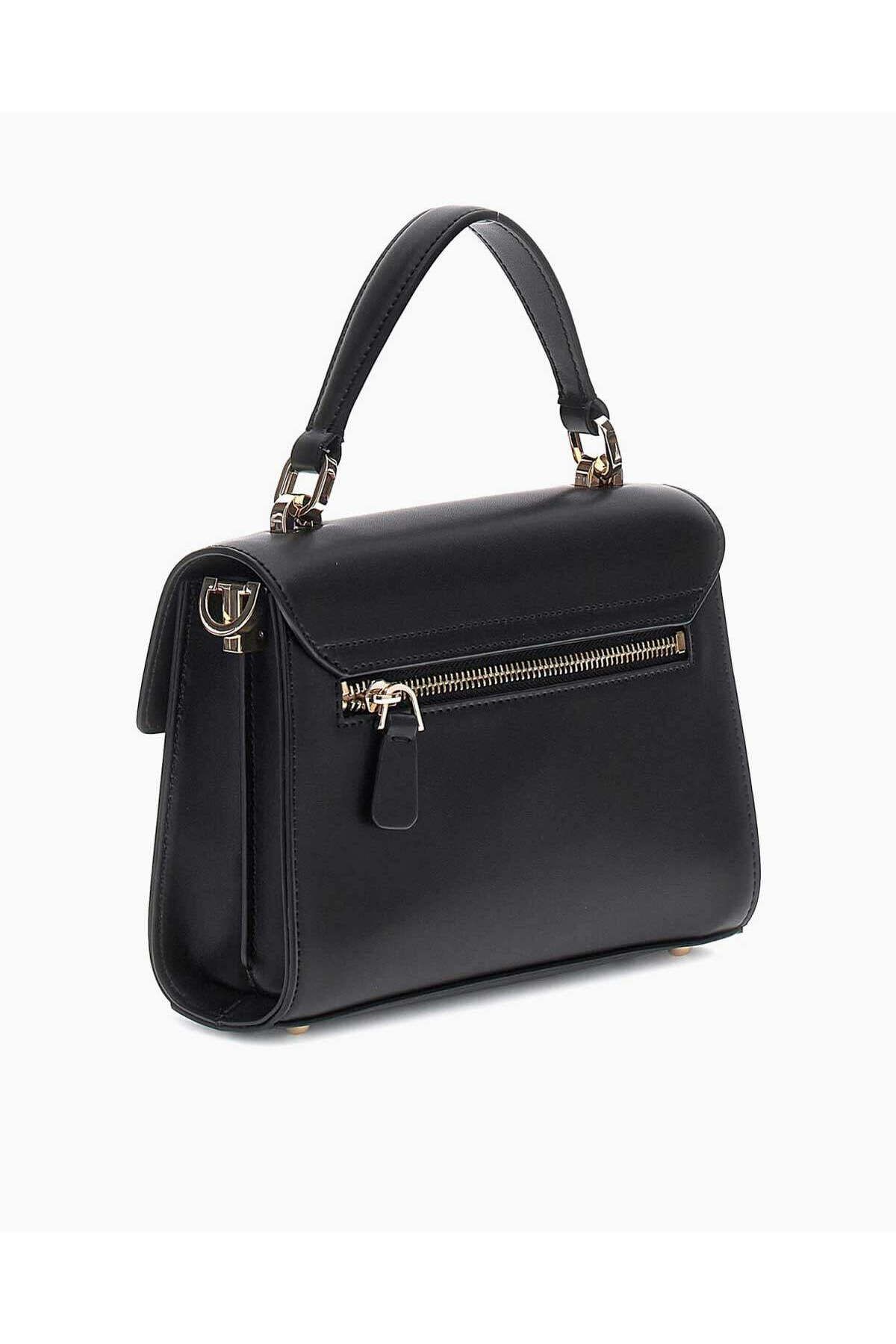 Guess-Eco Handle Flap Mini Clamshell Handbag 2