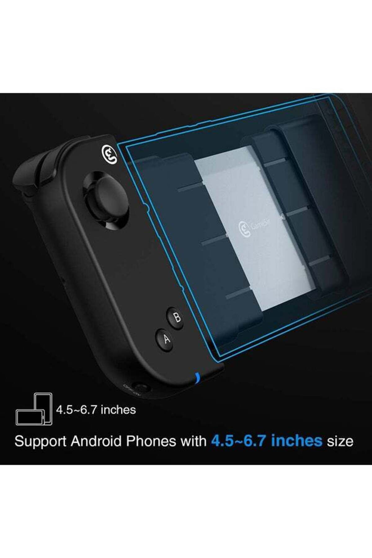 GameSir-T6 One-Handed Wireless Mobile Controller – Bluetooth, Stretchable Grip, FPS Gaming, Black 5