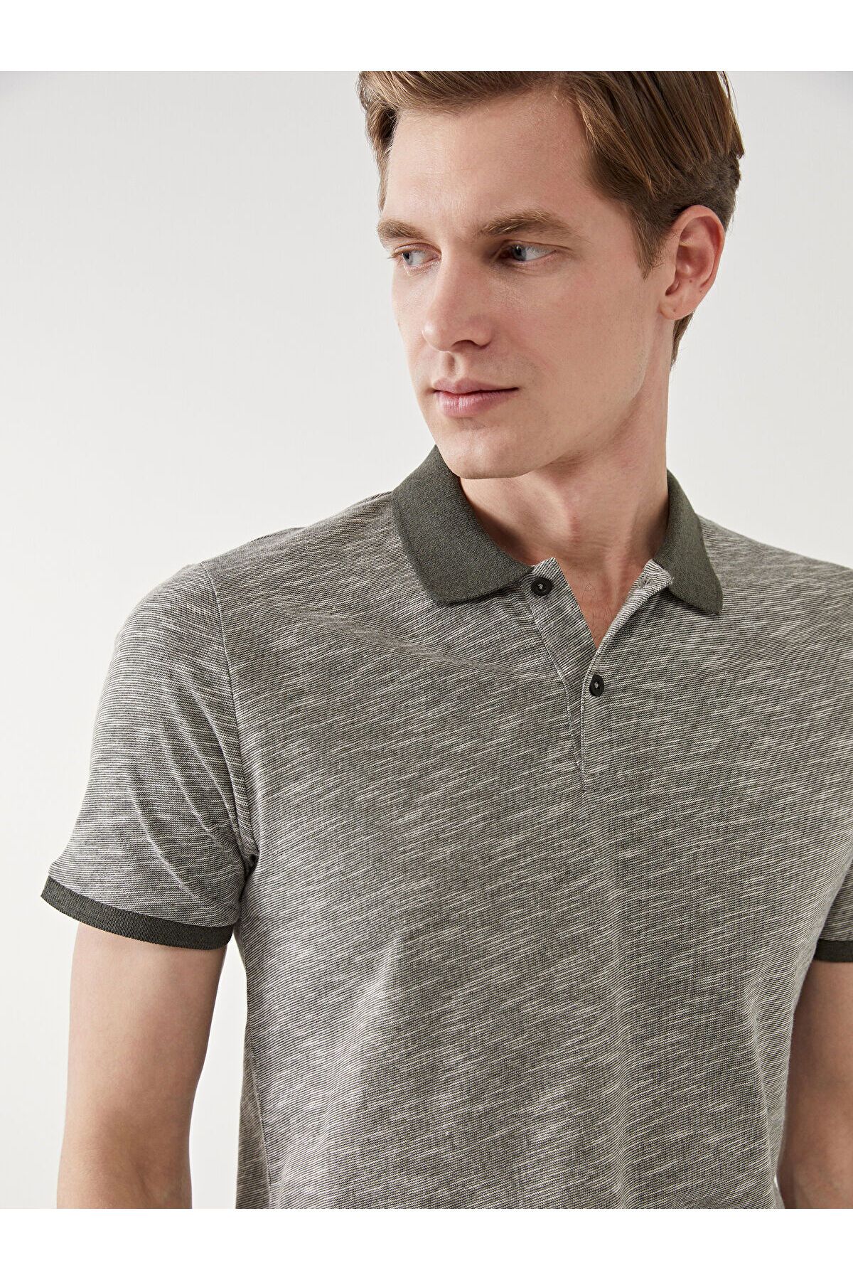 LC Waikiki Polo Yaka Desenli Erkek Pike Tişört