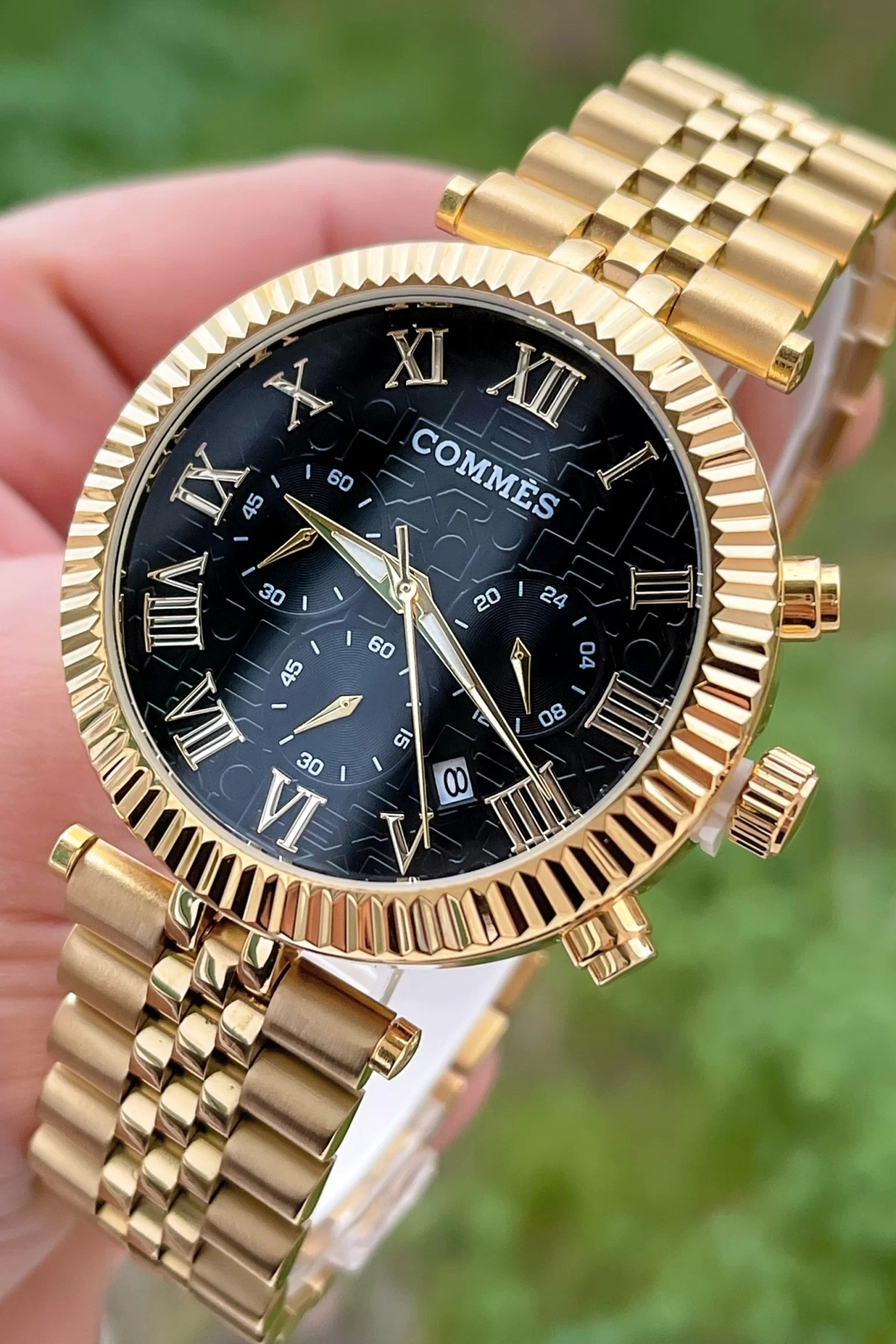 COMMES Erkek Kol Saati Crono Fonksiyonlar Aktif Gold Renk - Fiyatı