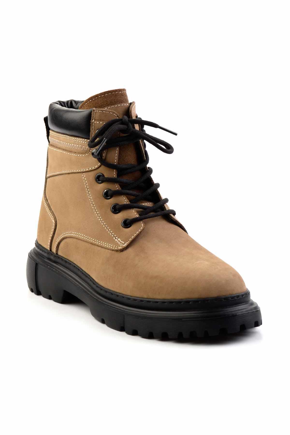 Bambi  Kum Nubuk Hakiki Deri Erkek Bot & Bootie E02035962001 - Görsel 3