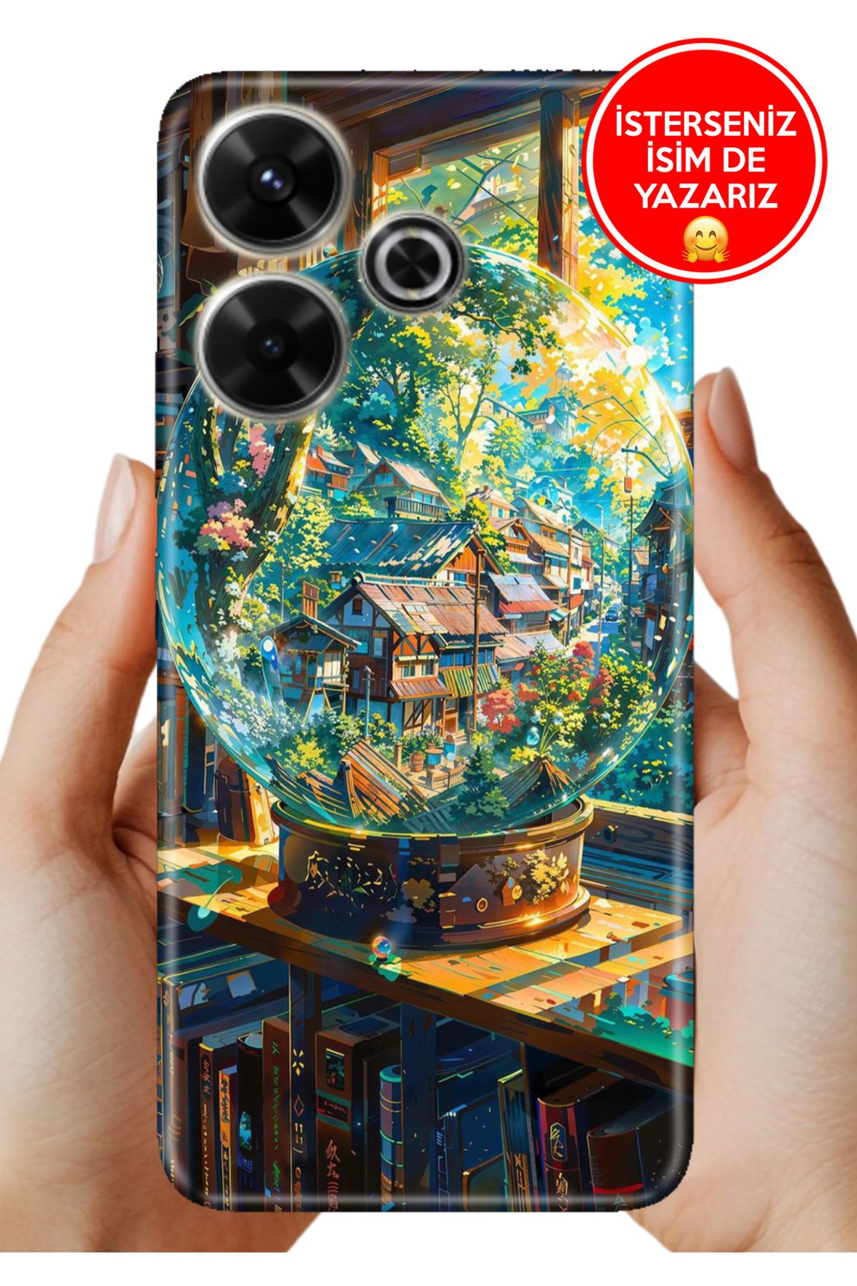 Cekuonline Xiaomi Redmi 13 4G Kılıf Baskılı Life Style Kapak Silikon Küre Dünya