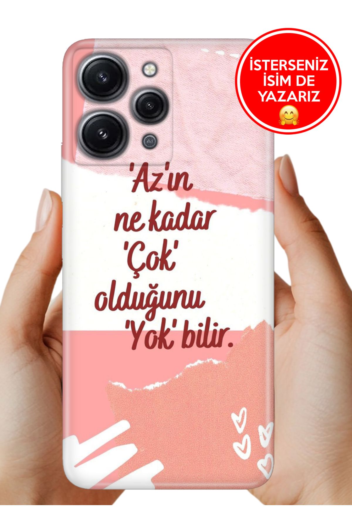 Cekuonline Xiaomi Redmi 12 Kılıf Baskılı Life Style Kapak Silikon Az Çok Yok