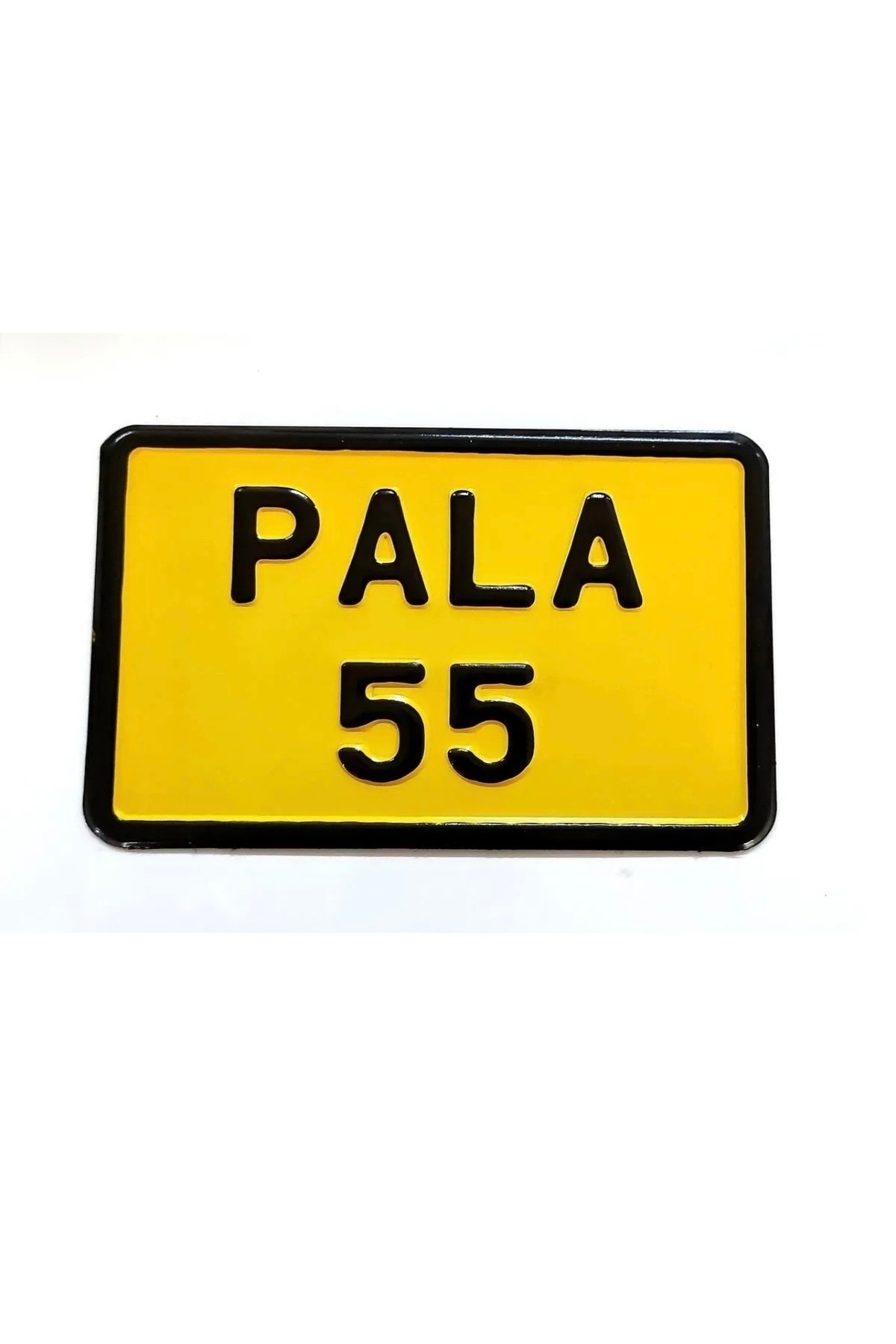 Universal MİNİ SARI DEKOR PLAKA Küçük Boy