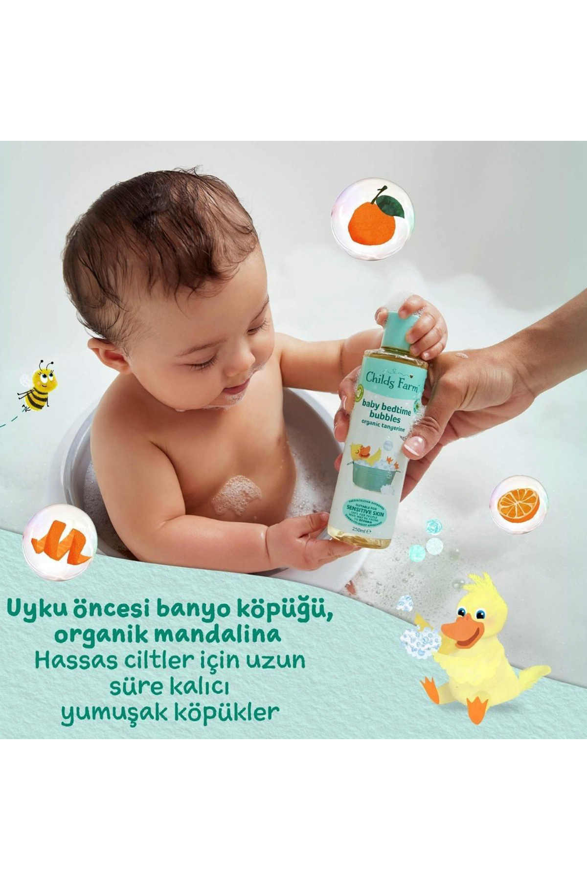 Childs Farm Parfüm İçermeyen 2'li Bebek Şampuanı Ve Banyo Köpüğü 250ml fotoğrafı 3 (önizleme)