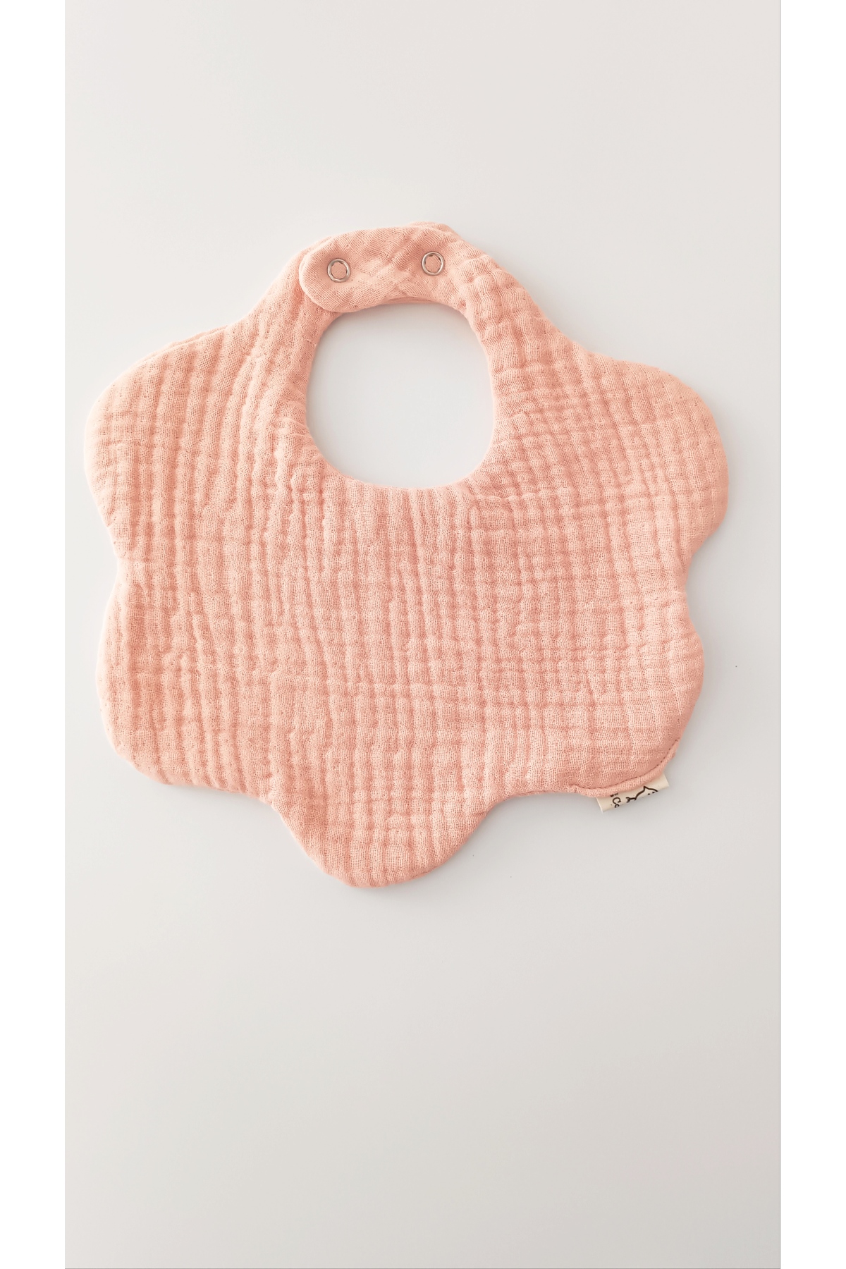 O&G Collection Çiçek 4'lü %100 Pamuklu Organik 8 Katlı Müslin Bebek Salya Önlüğü /Nikel Free Çıtçıt fotoğrafı 3 (önizleme)