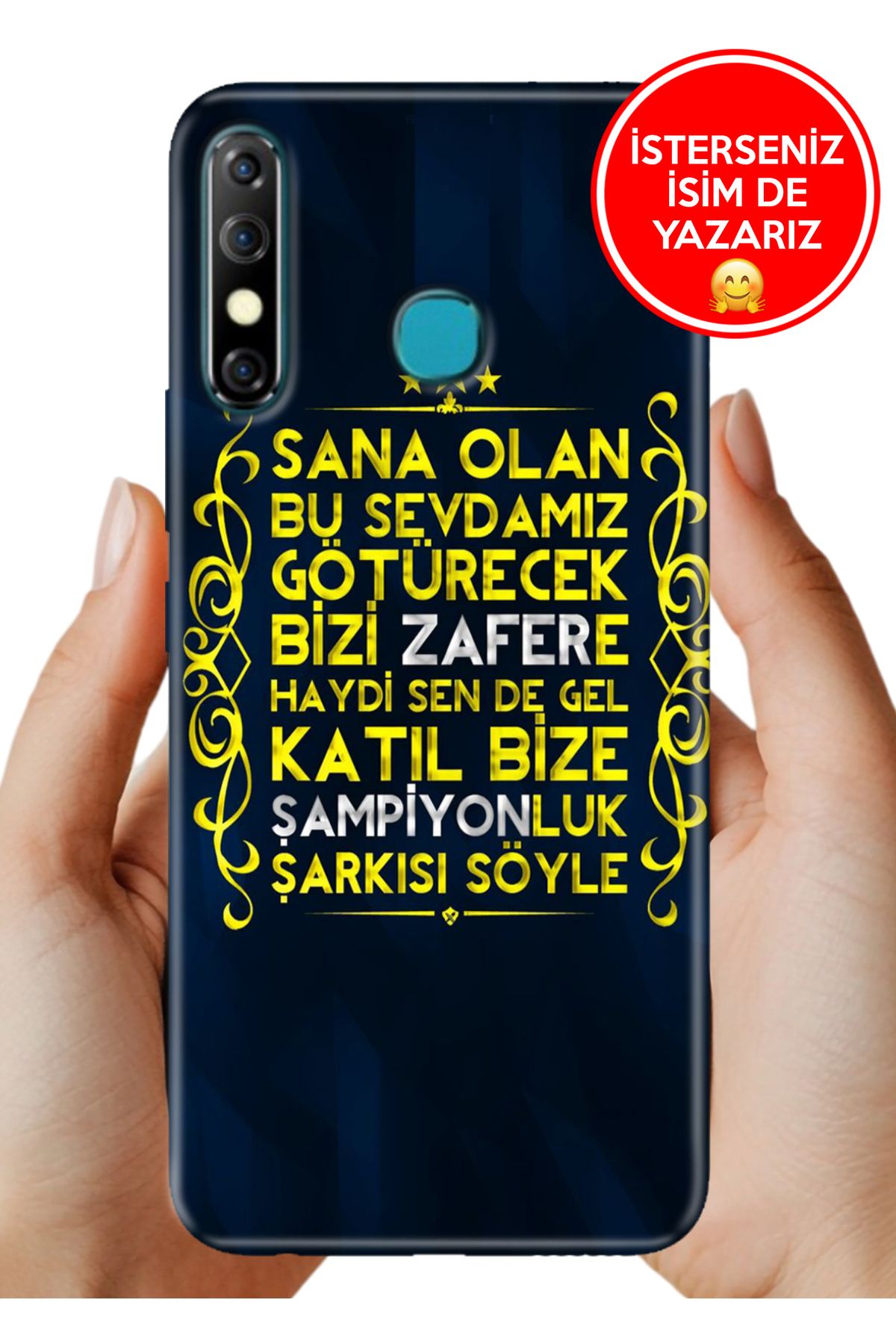 Cekuonline İnfinix Hot 8 Kılıf Baskılı Life Style Kapak Silikon Haydi Zafere