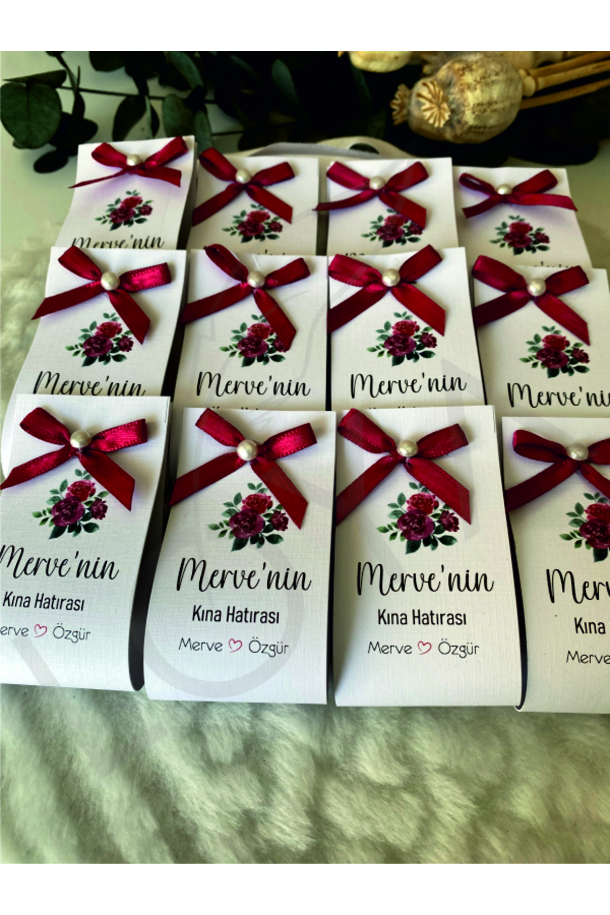 Loyapink Yeni Sezon 20 Adet Kişiye Özel Hediyelik Set Kına Hediyeliği Kına, Kına Gecesi, 6 Ay Kınası Hızlı fotoğrafı 6 (önizleme)