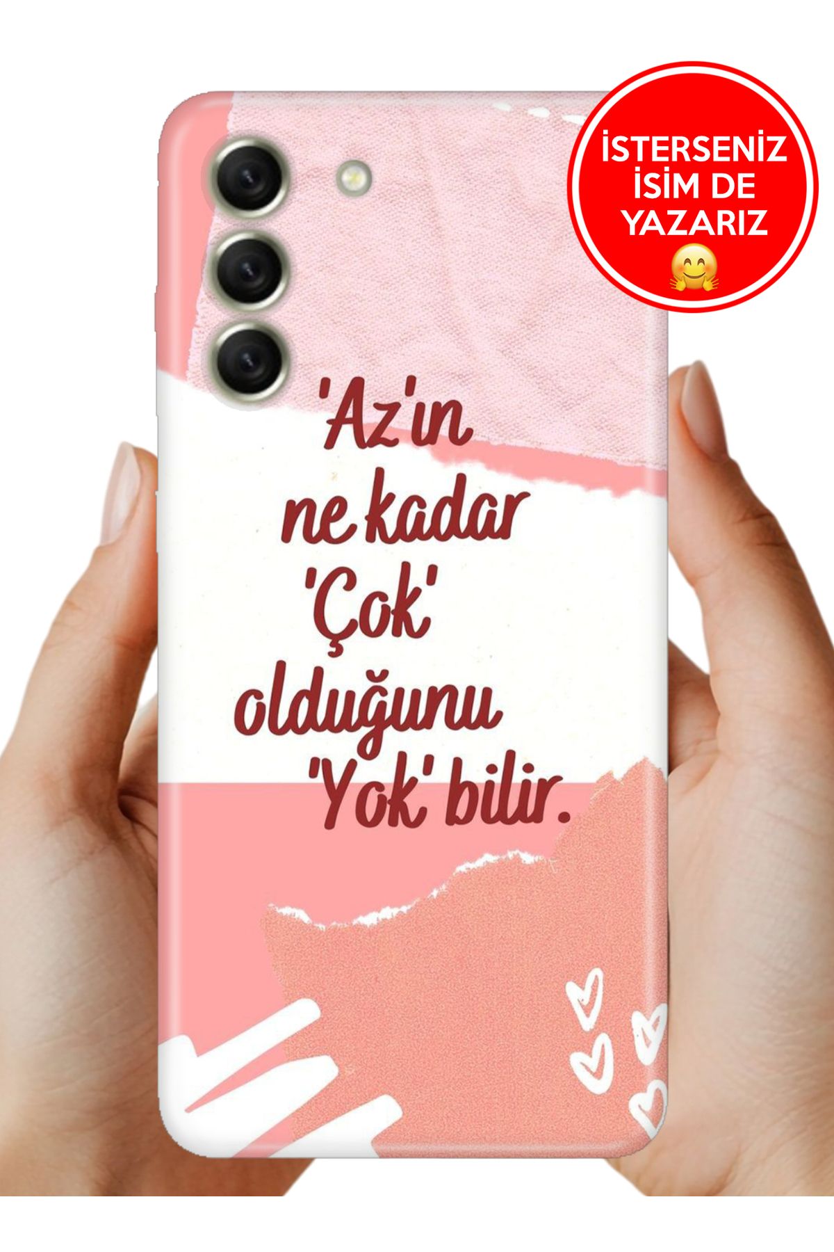 Cekuonline Samsung Galaxy S21 FE Kılıf Baskılı Life Style Kapak Silikon Az Çok Yok