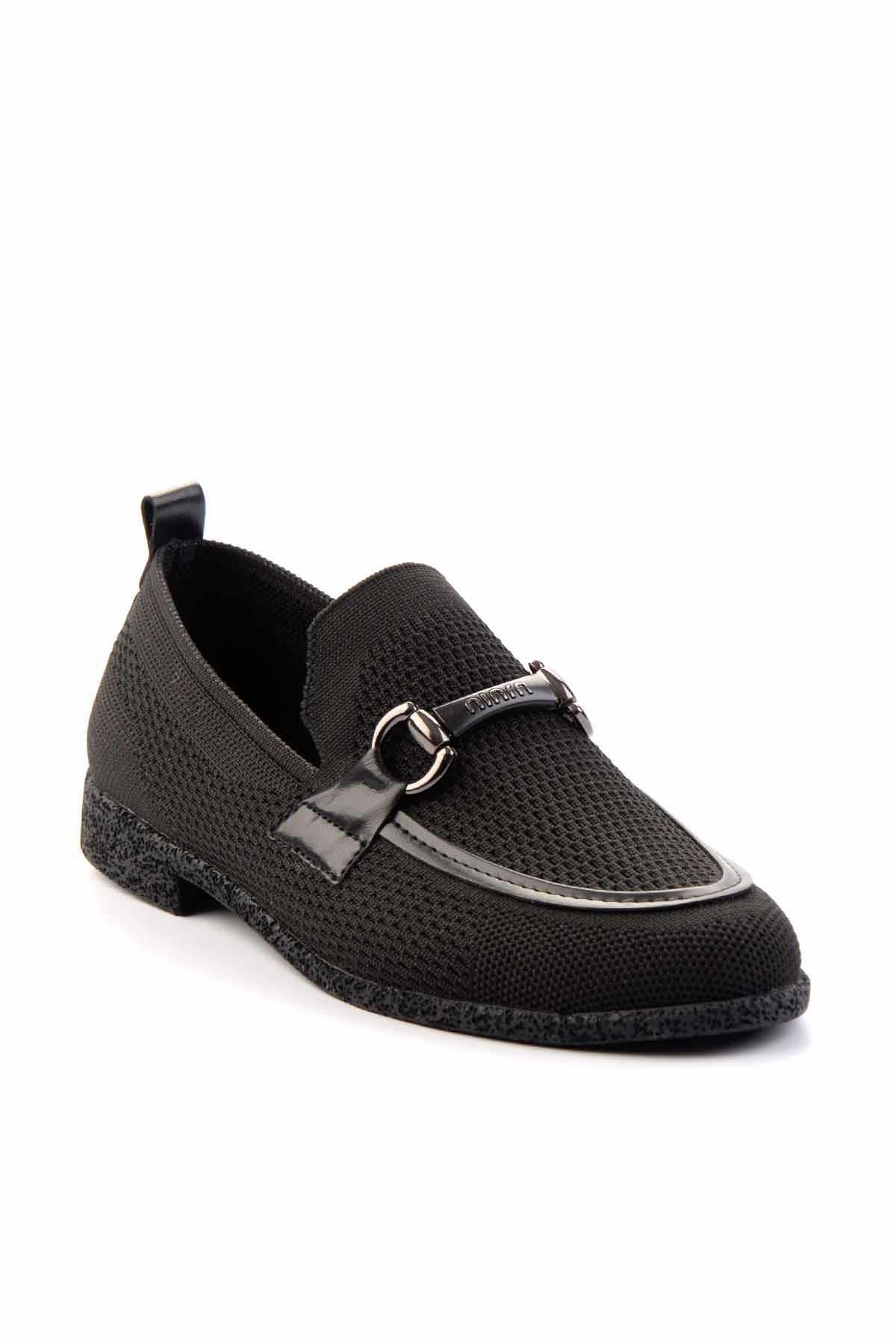 Bambi Siyah Kadın Loafer Ayakkabı K01225020382 görsel 3