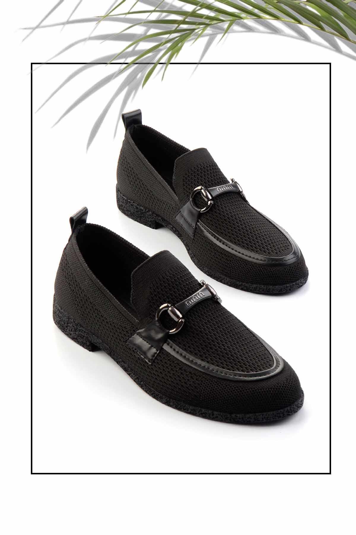 Bambi Siyah Kadın Loafer Ayakkabı K01225020382 görsel 2