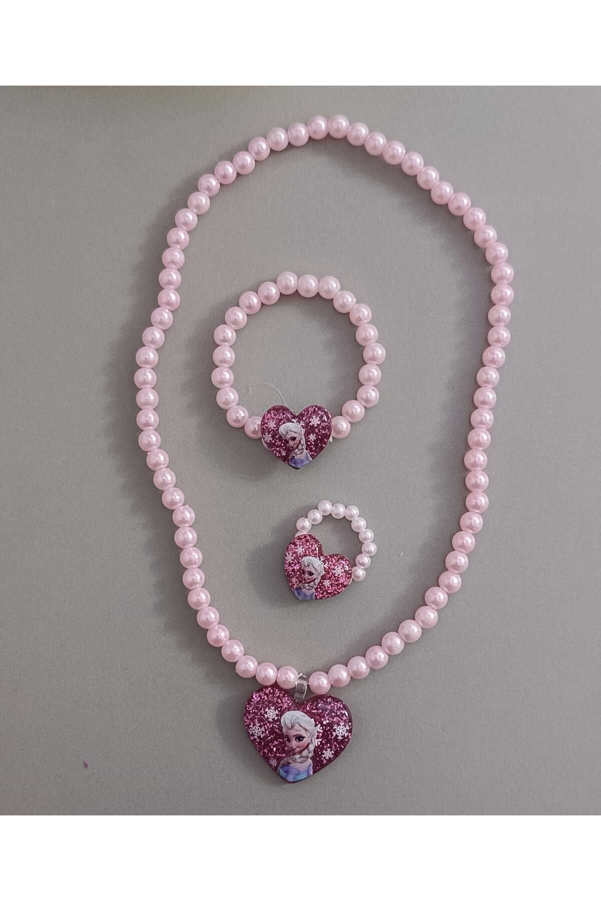 Eva Rose-Girl's Necklace Ring Bracelet Set Children's Jewelry Set Children's Necklace Children's Bracelet Children's Ring 2