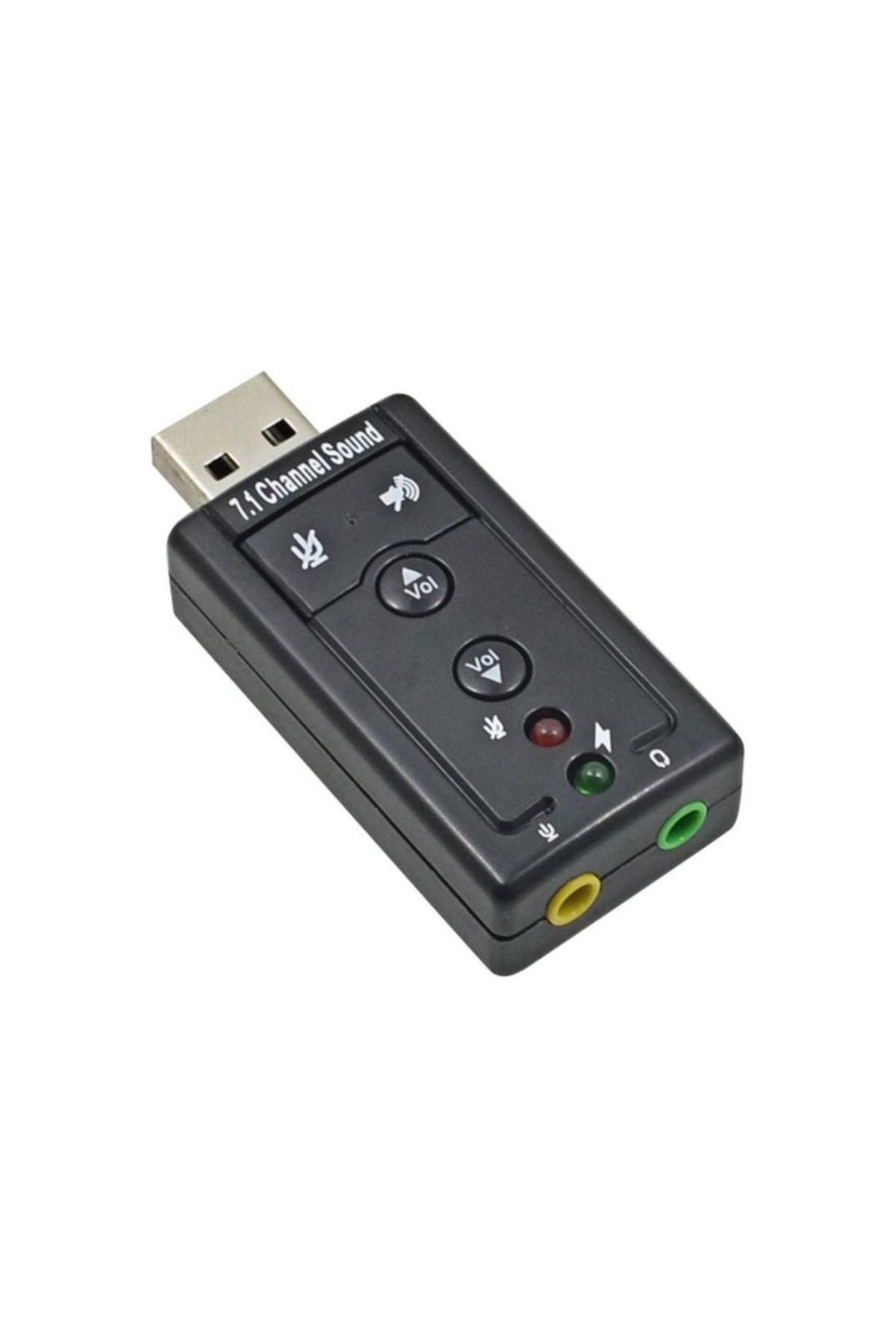 Generic-محول صوت خارجي USB 7.1 قناة أسود 1