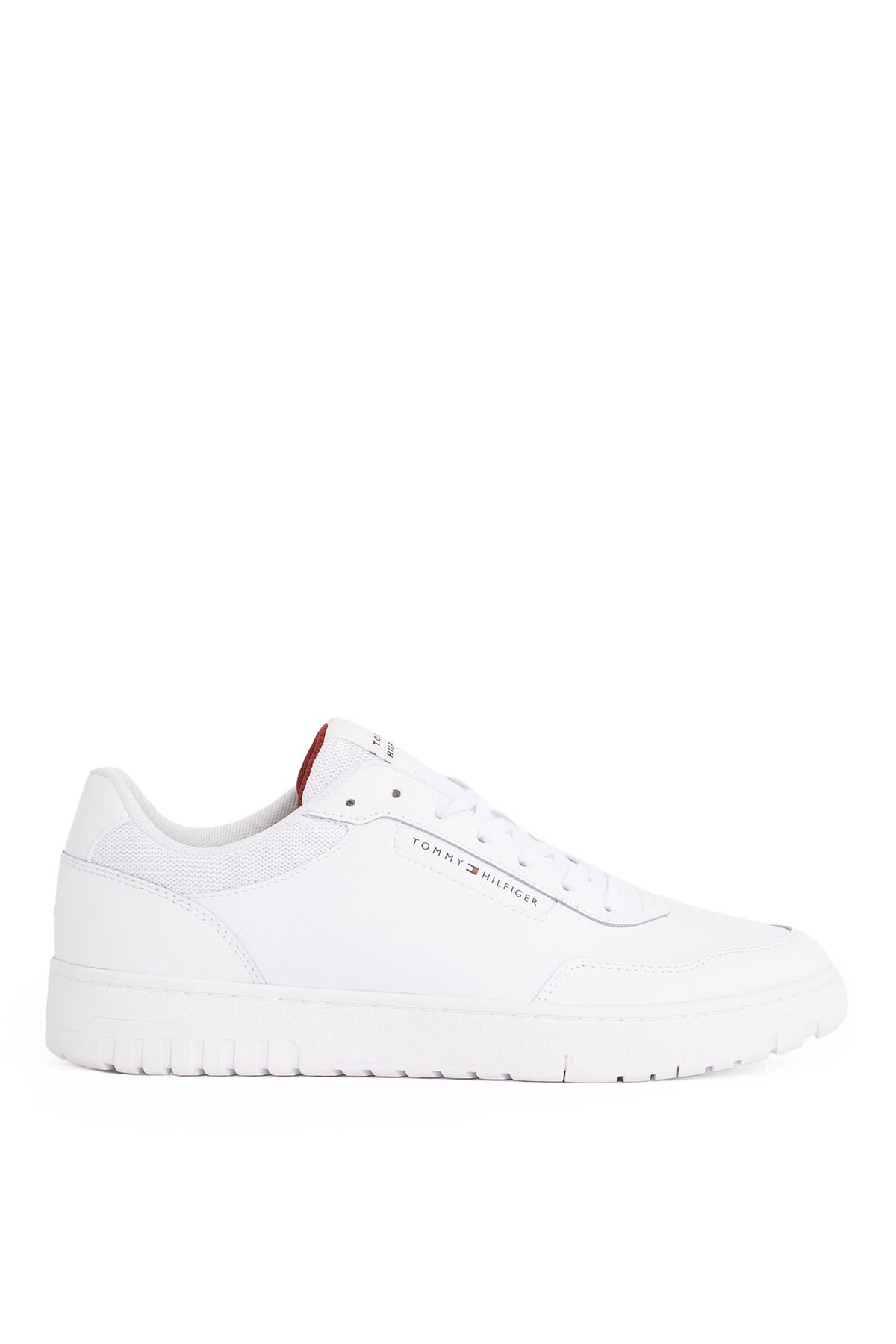 کفش کتانی مردانه سفید TH BASKET CORE LTH PINPERF Tommy Hilfiger