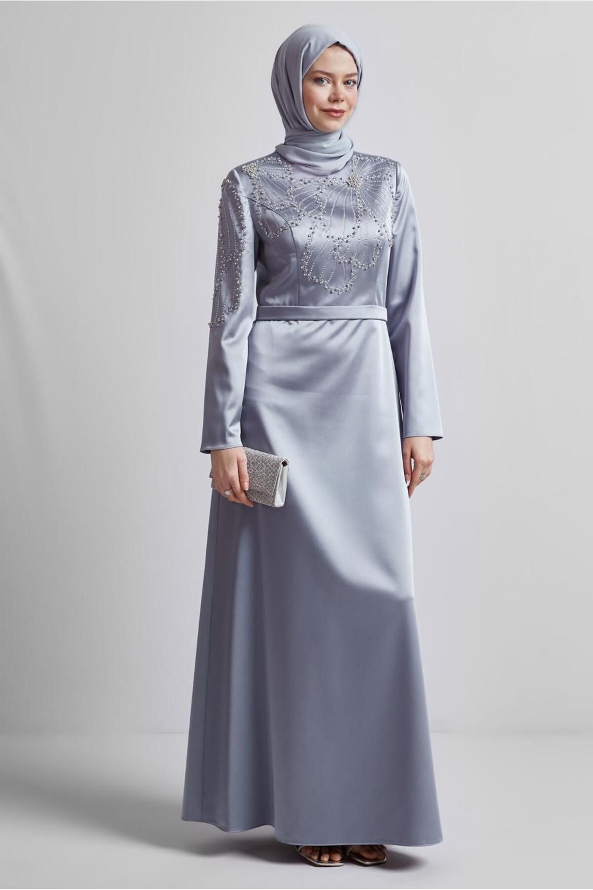 لباس شب سنگی ساتن 50435 Alvina