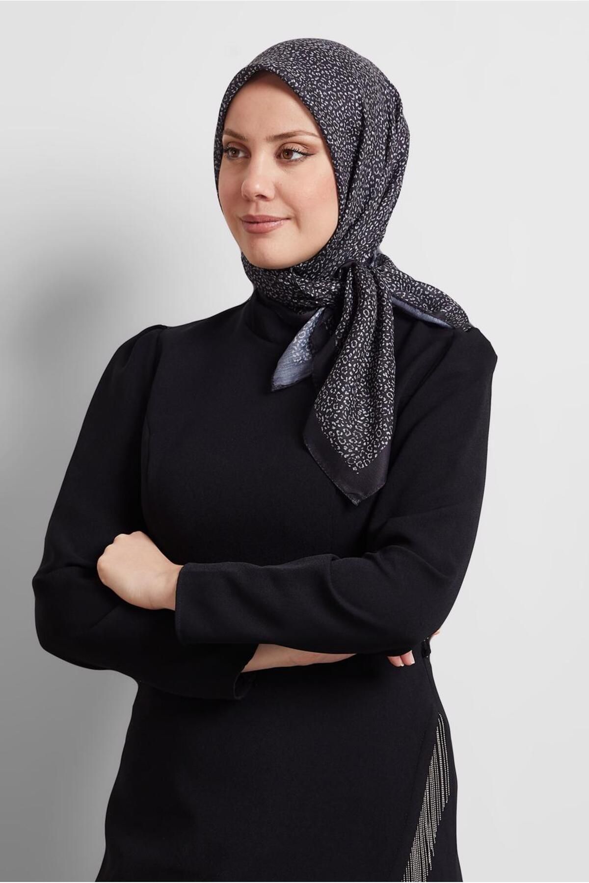 Alvina-Alvi̇na Patterned Scarf 8526 1