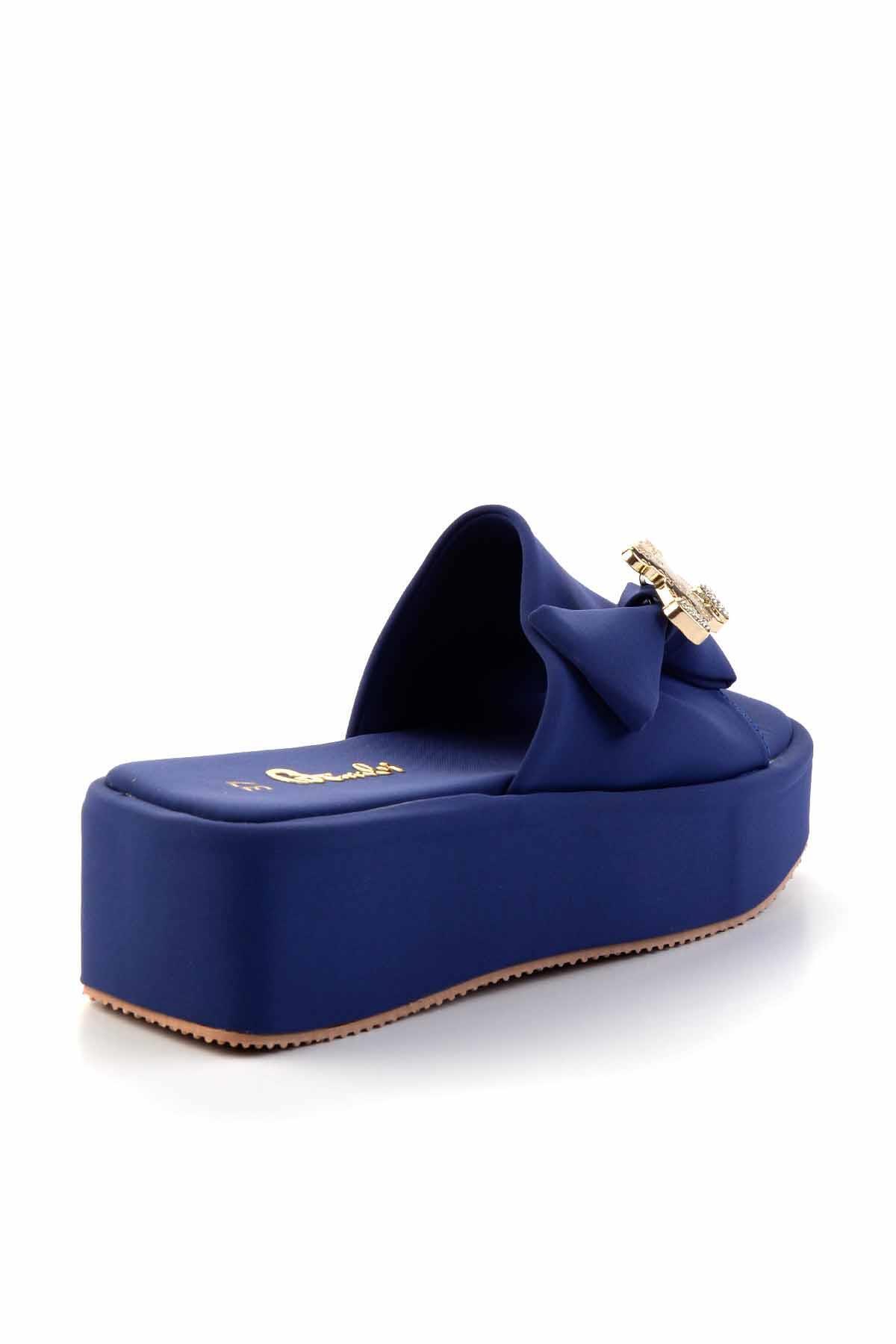 Bambi-Papuci de damă albastru denim K04778300004 4