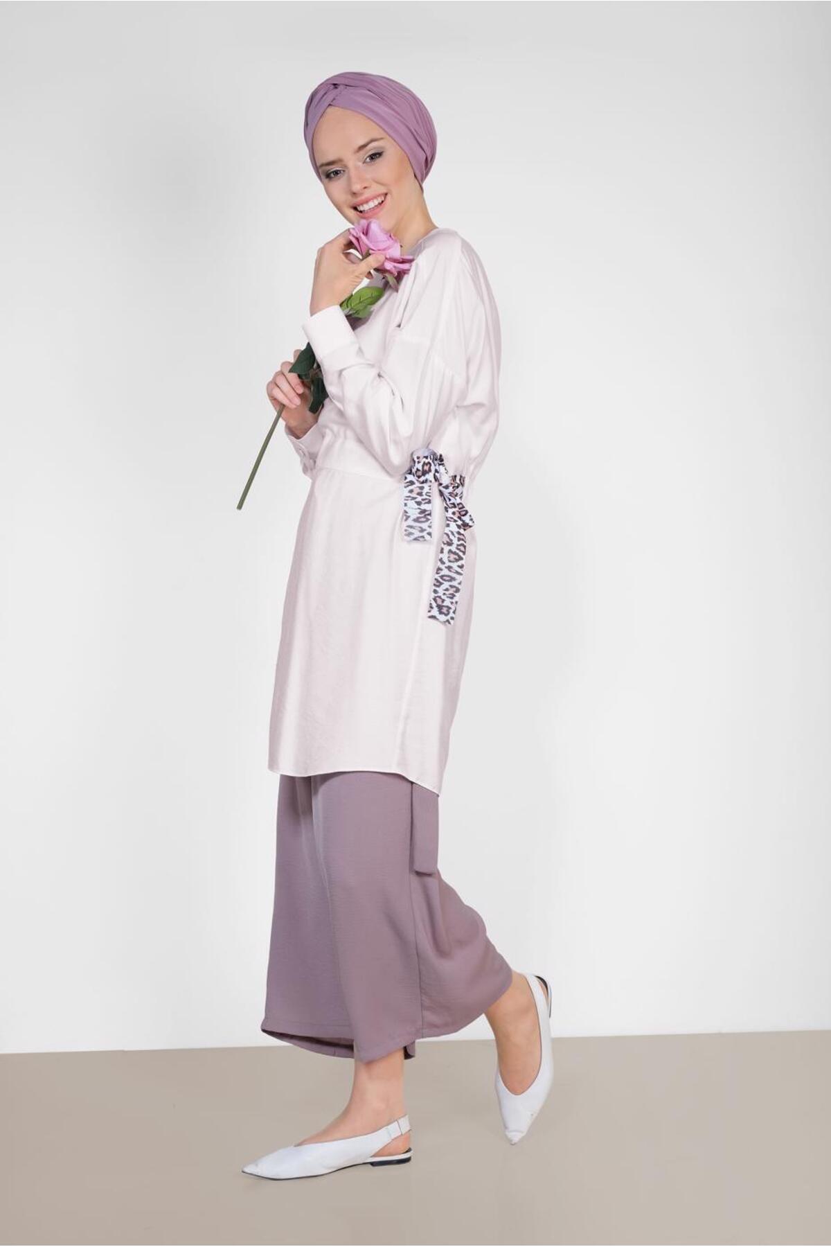 آلوینا تونیک مجلسی طرح پلنگی کمردار مدل ۴۹۰۸ آلوینا تونیک مجلسی طرح پلنگی کمردار مدل ۴۹۰۸