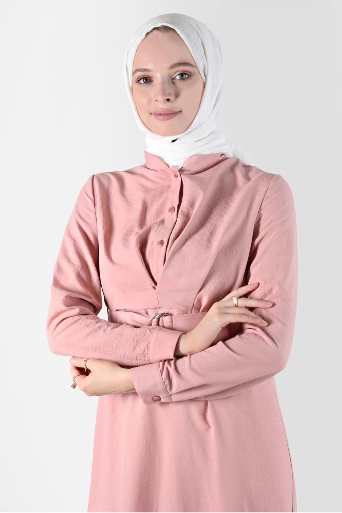 تونیک دکمه دار کمربند 41752 Alvina