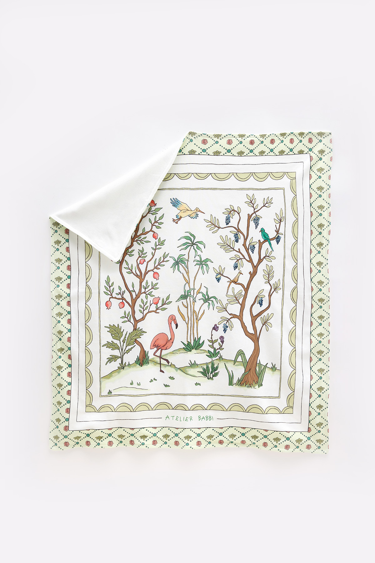 Atelier Babbi Çift Taraflı Battaniye - İlkbahar fotoğrafı 2 (önizleme)