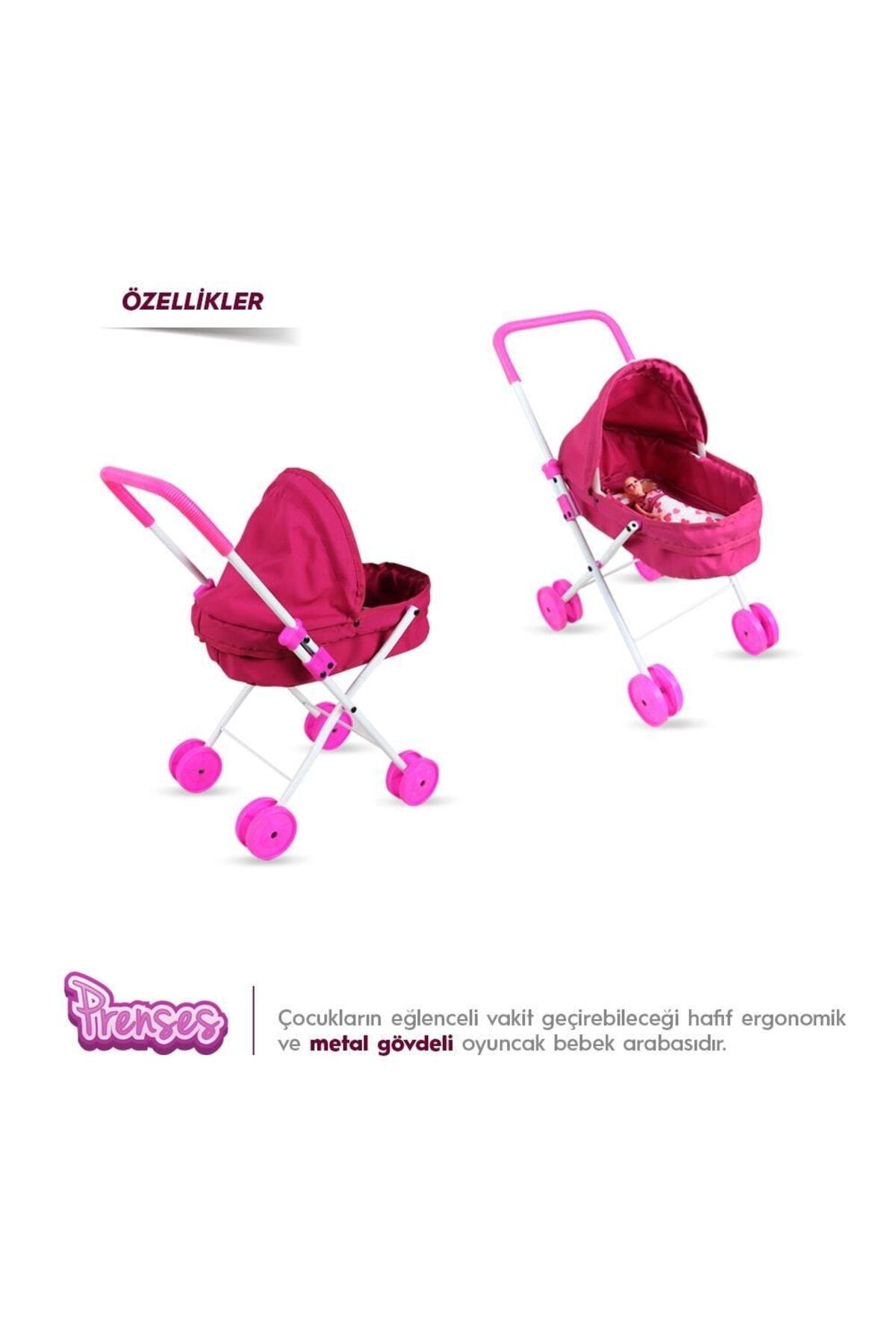 Rival Prenses Katlanabilir, Metal Oyuncak Bebek Arabası - Oyuncak Puset RENK: FUŞYA fotoğrafı 4 (önizleme)