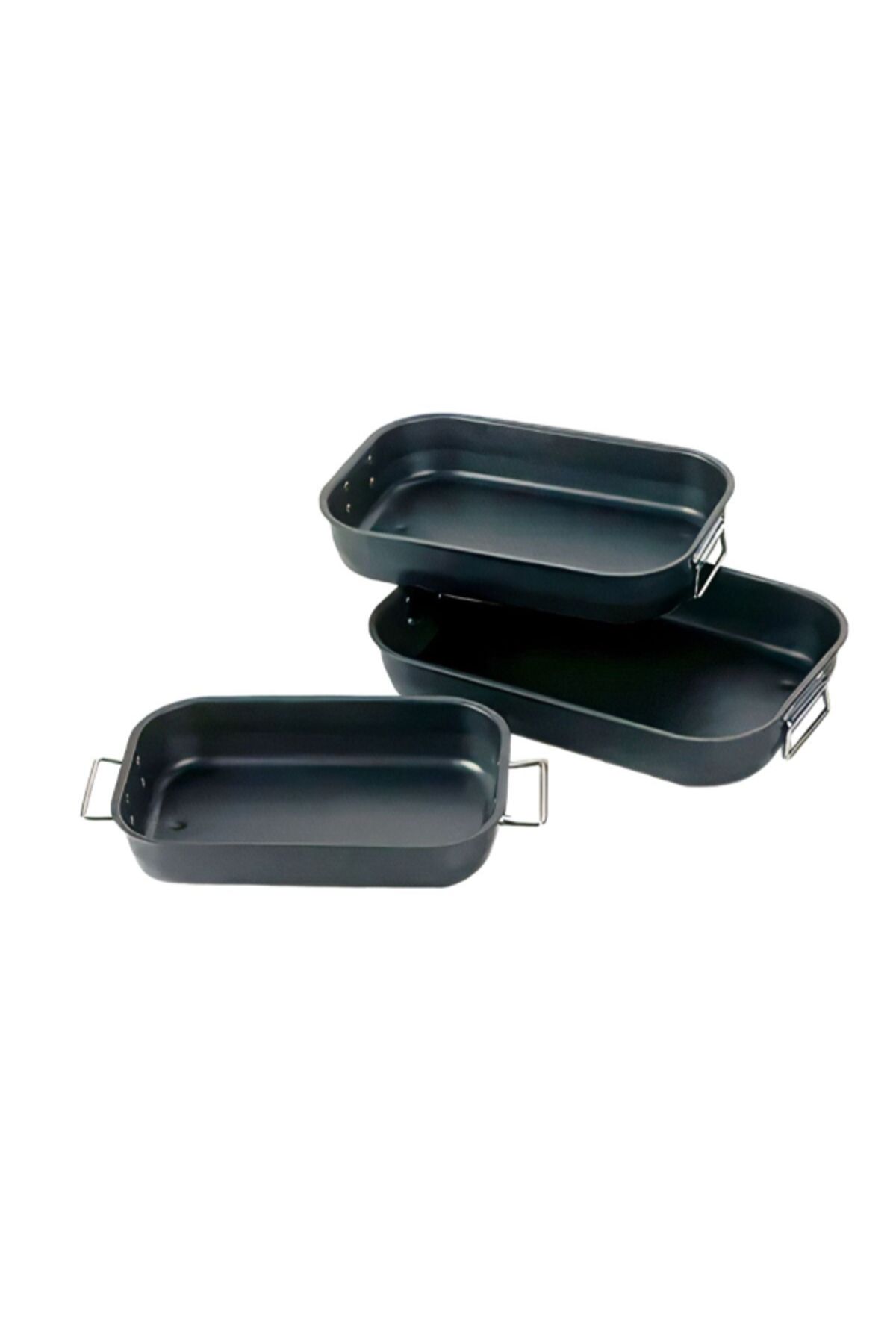 Penguen-3-Piece Non-Stick Coating Roaster Pan Set with Handle 1