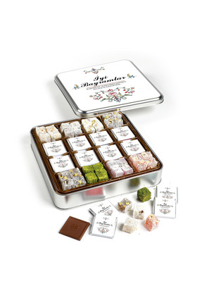 Hacı Şerif Bayram Hediyesi (Madlen Çikolata - Karışık Çifte Kavrulmuş Lokum M...