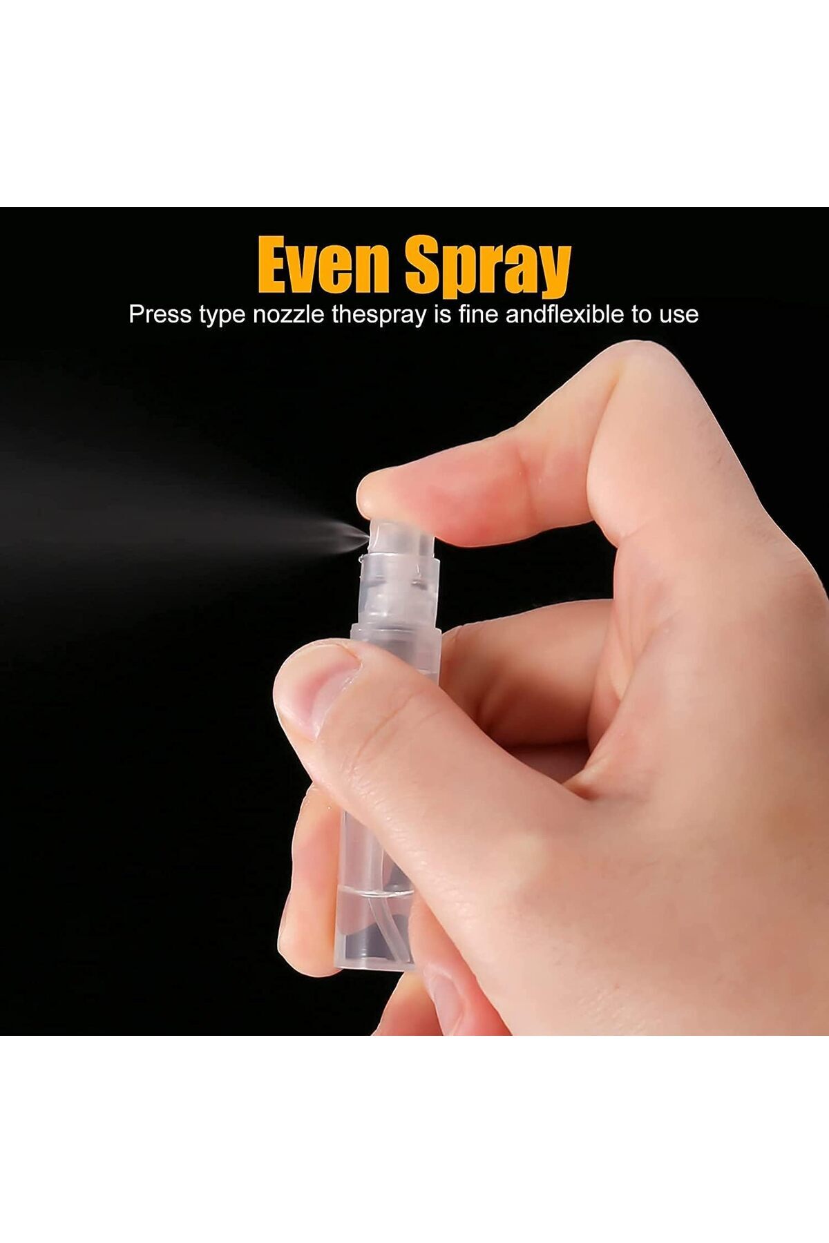 COOYA-30Pcs Mini Spray Atomizer Empty Bottles, Portable Perfume Empty Sample Bottle Sprayer (3ml) 5