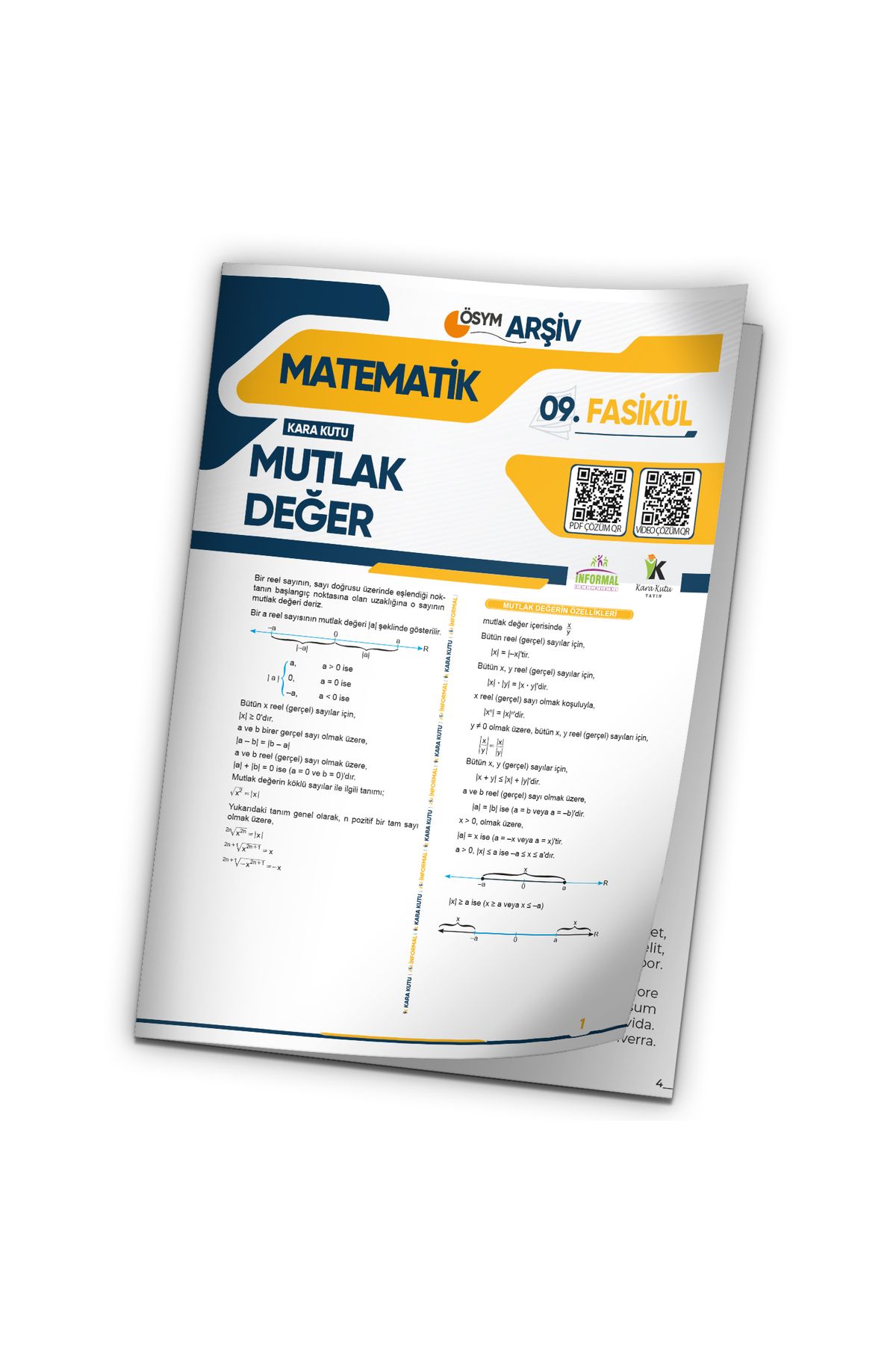 Karakutu Yayınları 2025 KPSS Matematik Kara Kutu Mutlak Değer 9.Fasikül ÖSYM Çıkmış Soru Bankası Modüler Set Çözümlü